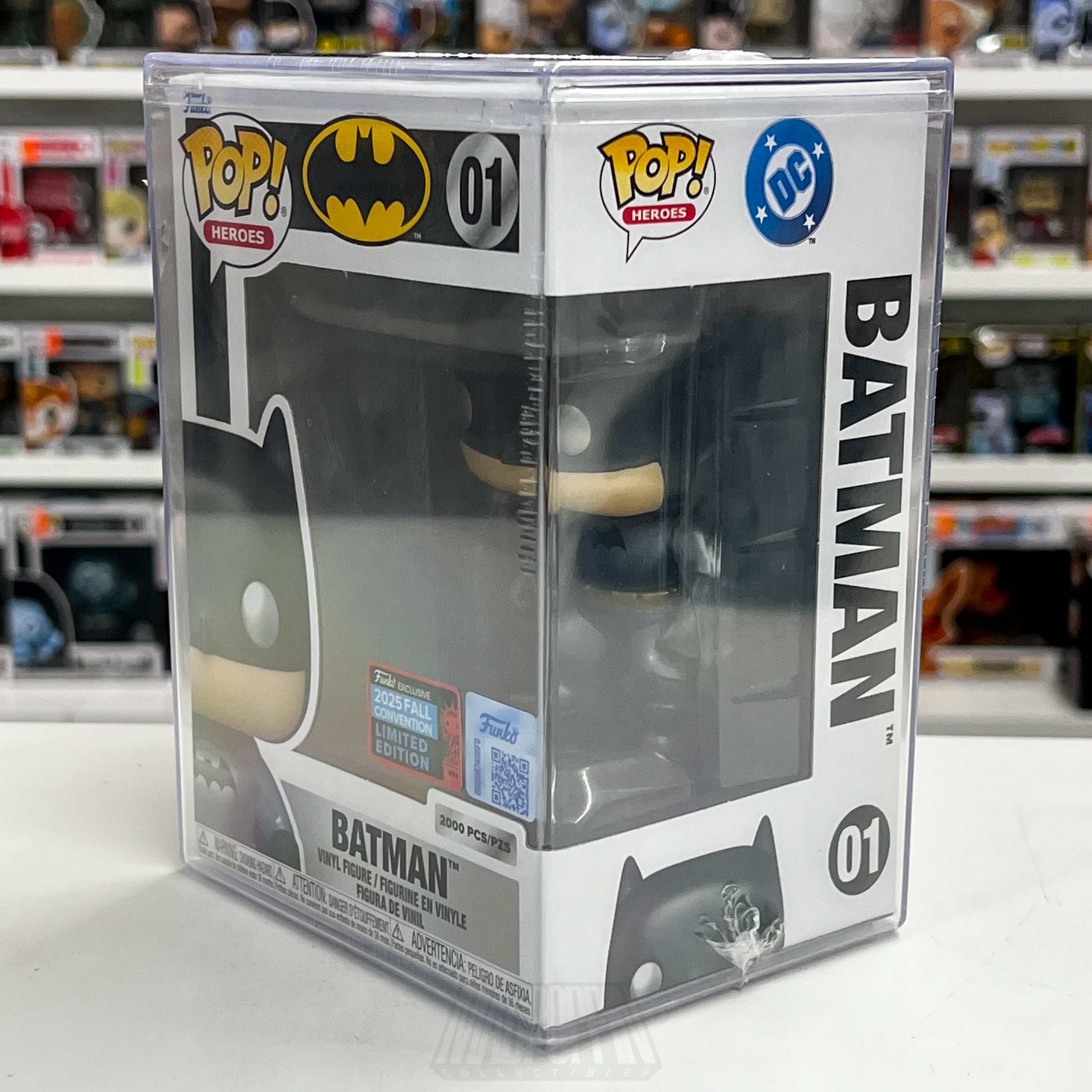 Funko Pop DC Heroes Batman Metallic 01 Mystery Blind Box Shared Sticker 2000 PCS