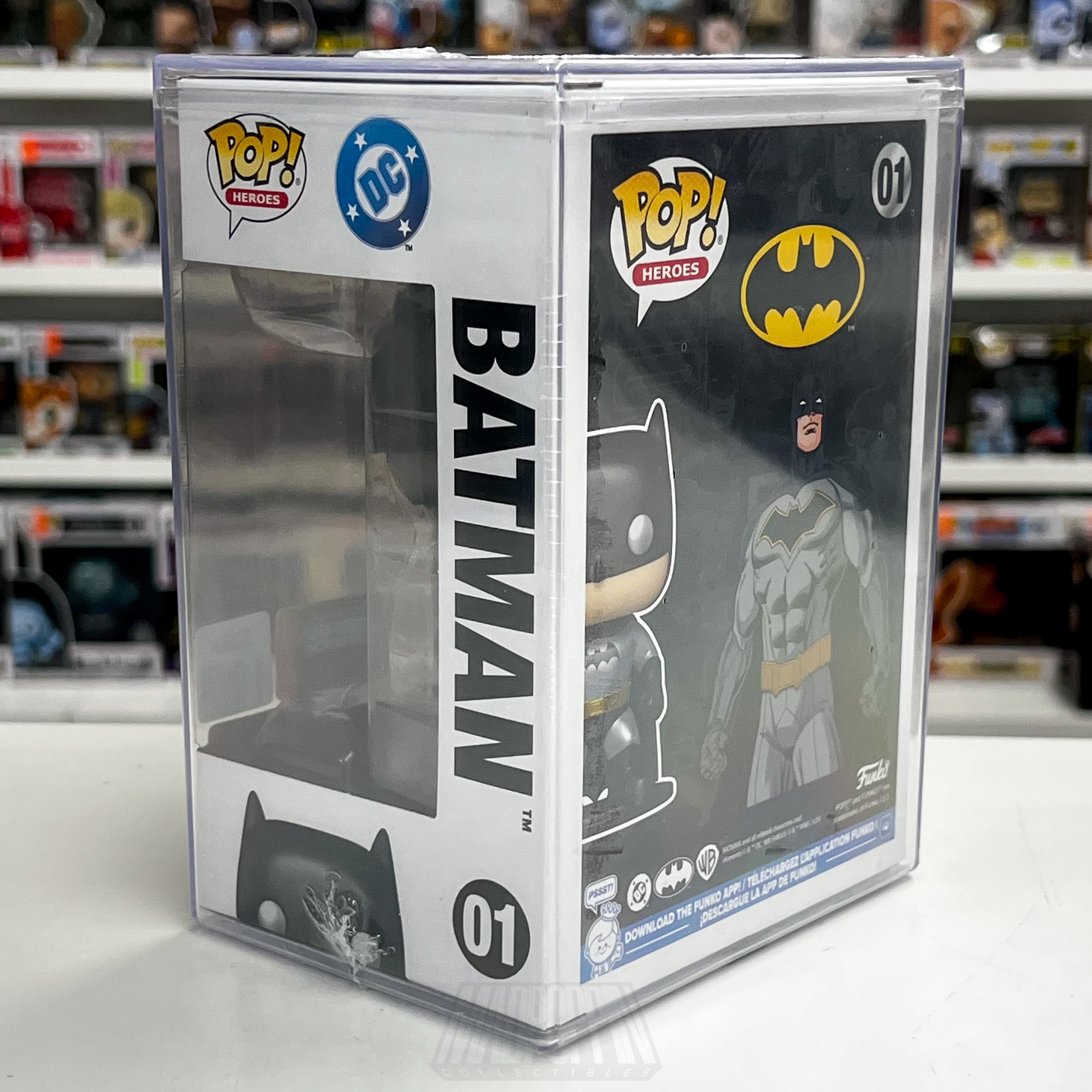 Funko Pop DC Heroes Batman Metallic 01 Mystery Blind Box Shared Sticker 2000 PCS