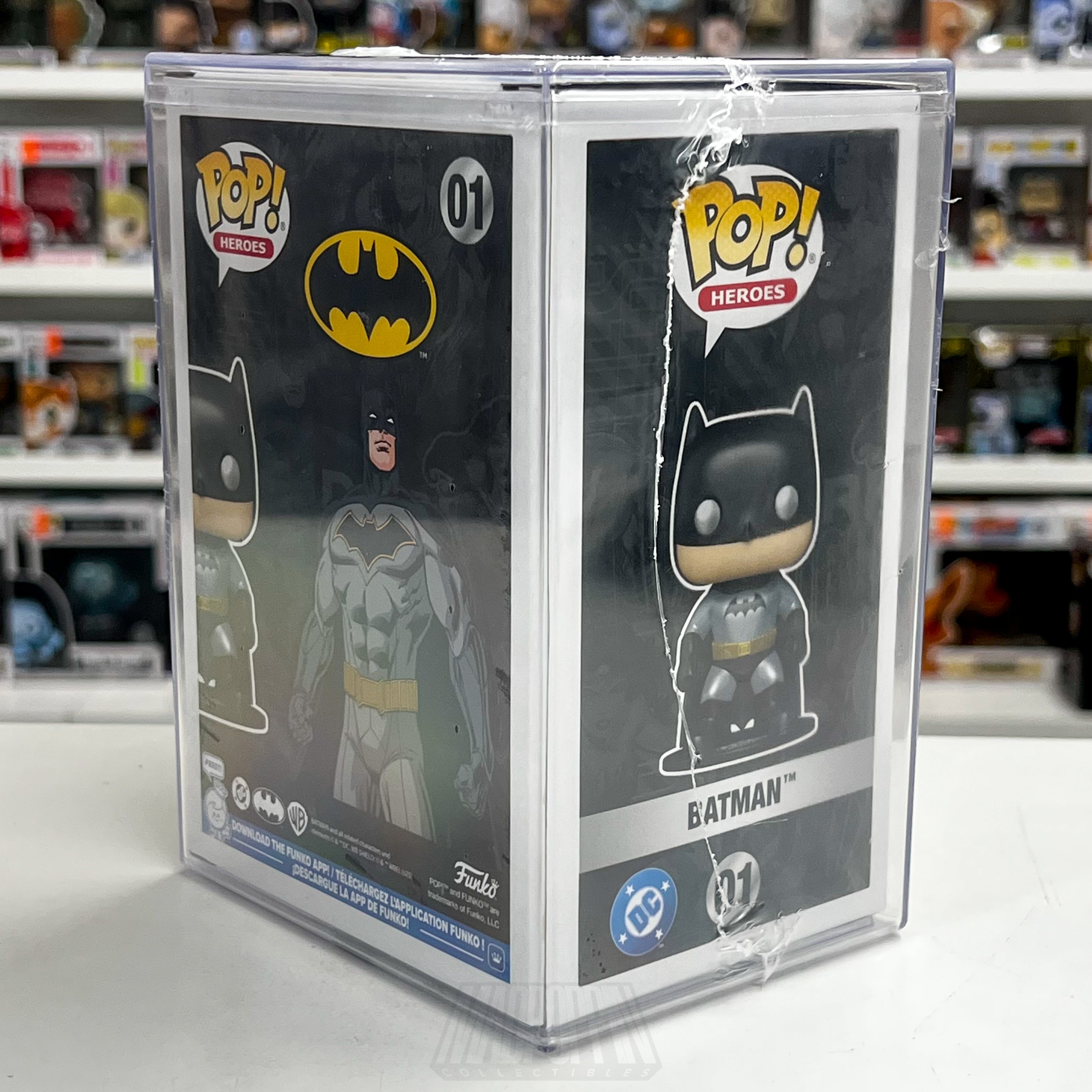 Funko Pop DC Heroes Batman Metallic 01 Mystery Blind Box Shared Sticker 2000 PCS