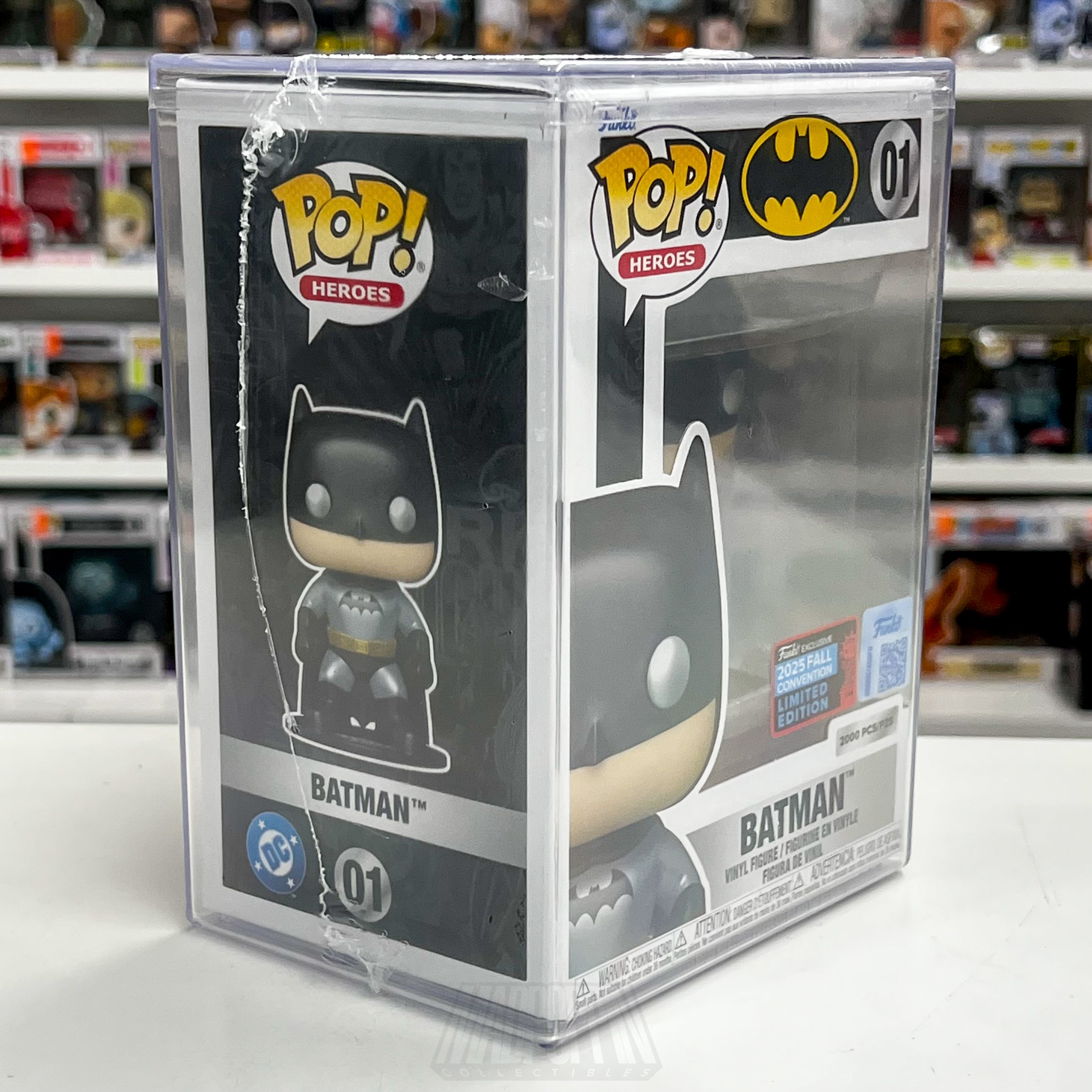 Funko Pop DC Heroes Batman Metallic 01 Mystery Blind Box Shared Sticker 2000 PCS