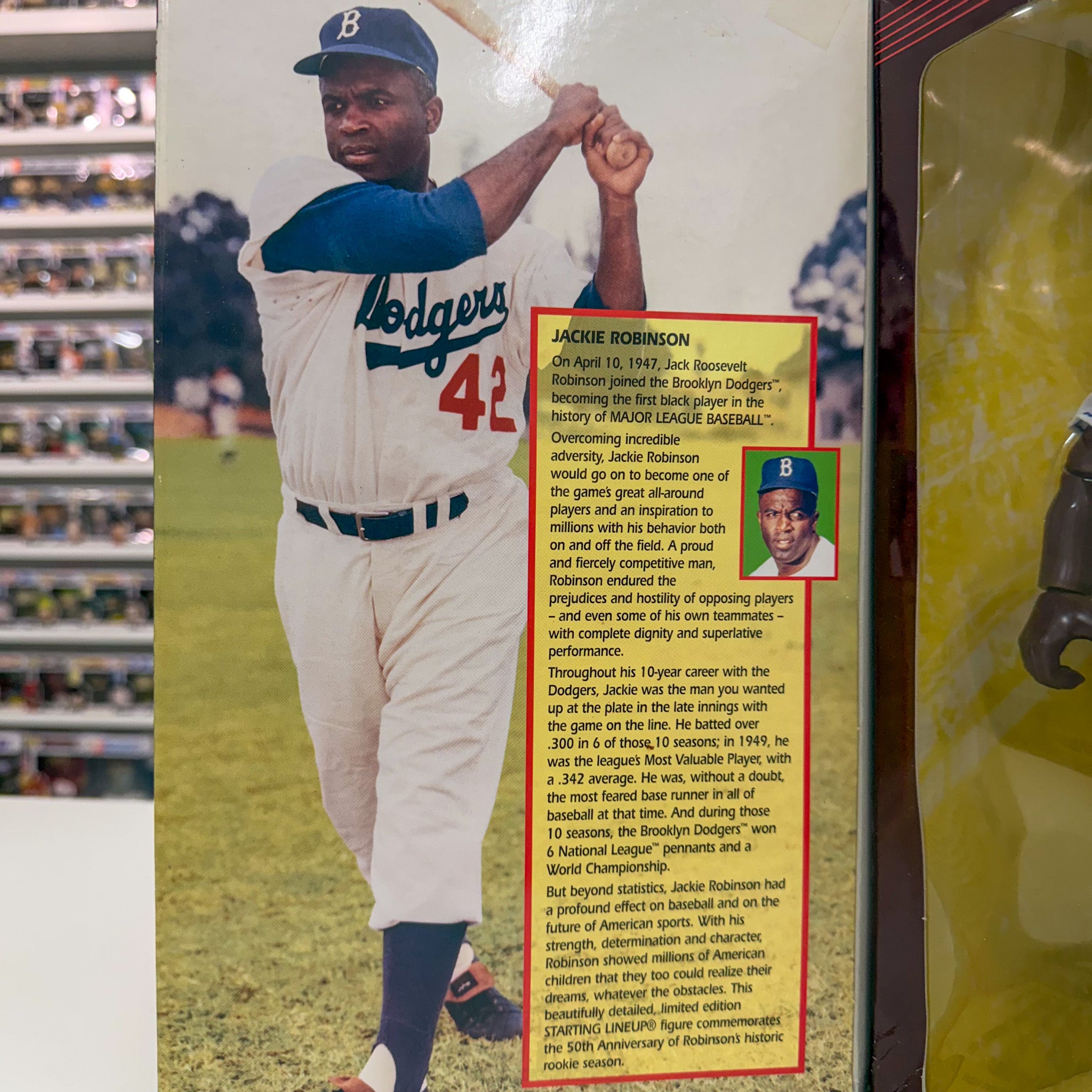 Starting Lineup Brooklyn Dodgers Jackie Robinson Cooperstown Figure MLB Baseball
