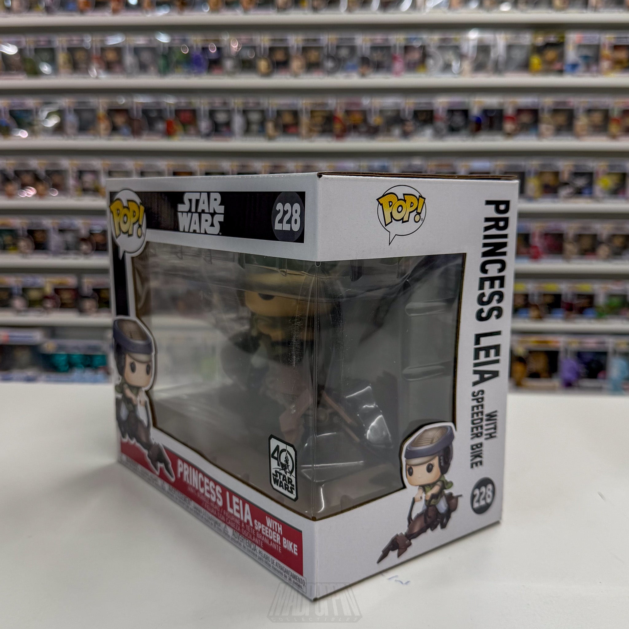 Funko Pop Ride Star Wars 228 Princess Leia Speeder Bike ROTJ 40th Anniversary