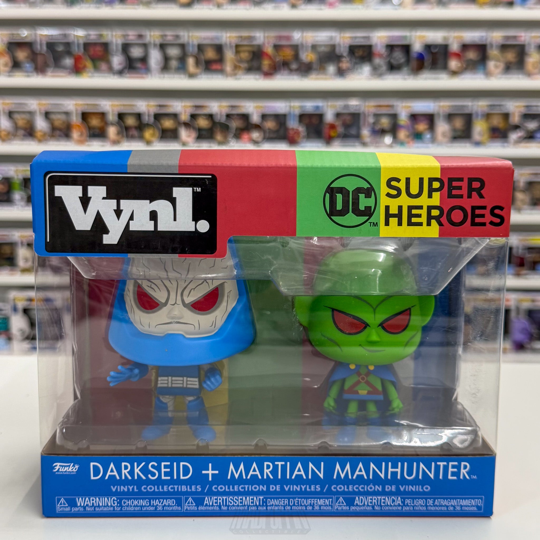 Funko Vynl DC Super Heroes Darkseid + Martian Manhunter 2Pack Toy Vinyl Figures