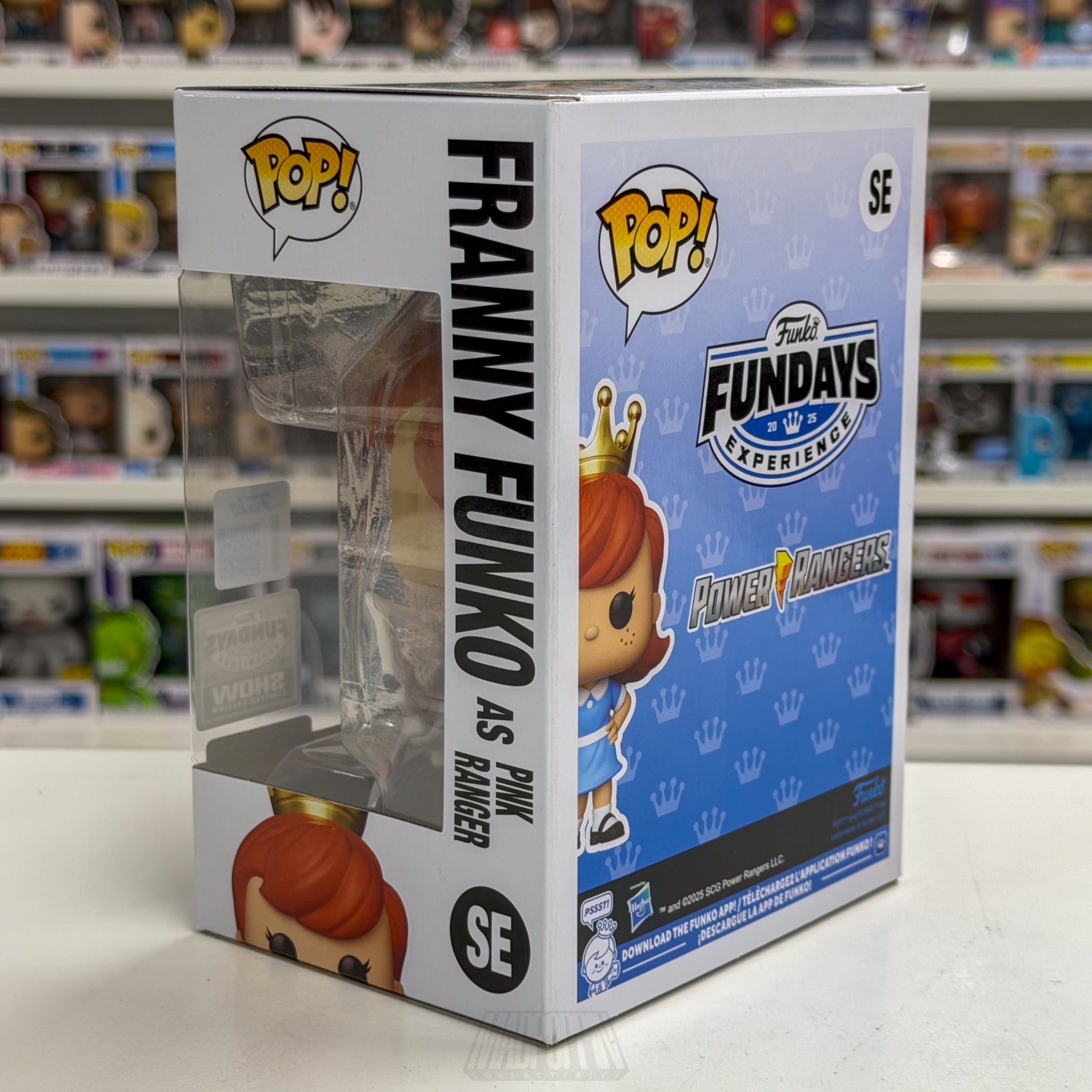 Funko Pop Fundays Franny Mighty Morphin Pink Ranger Metallic Show 100 PCS MMPR