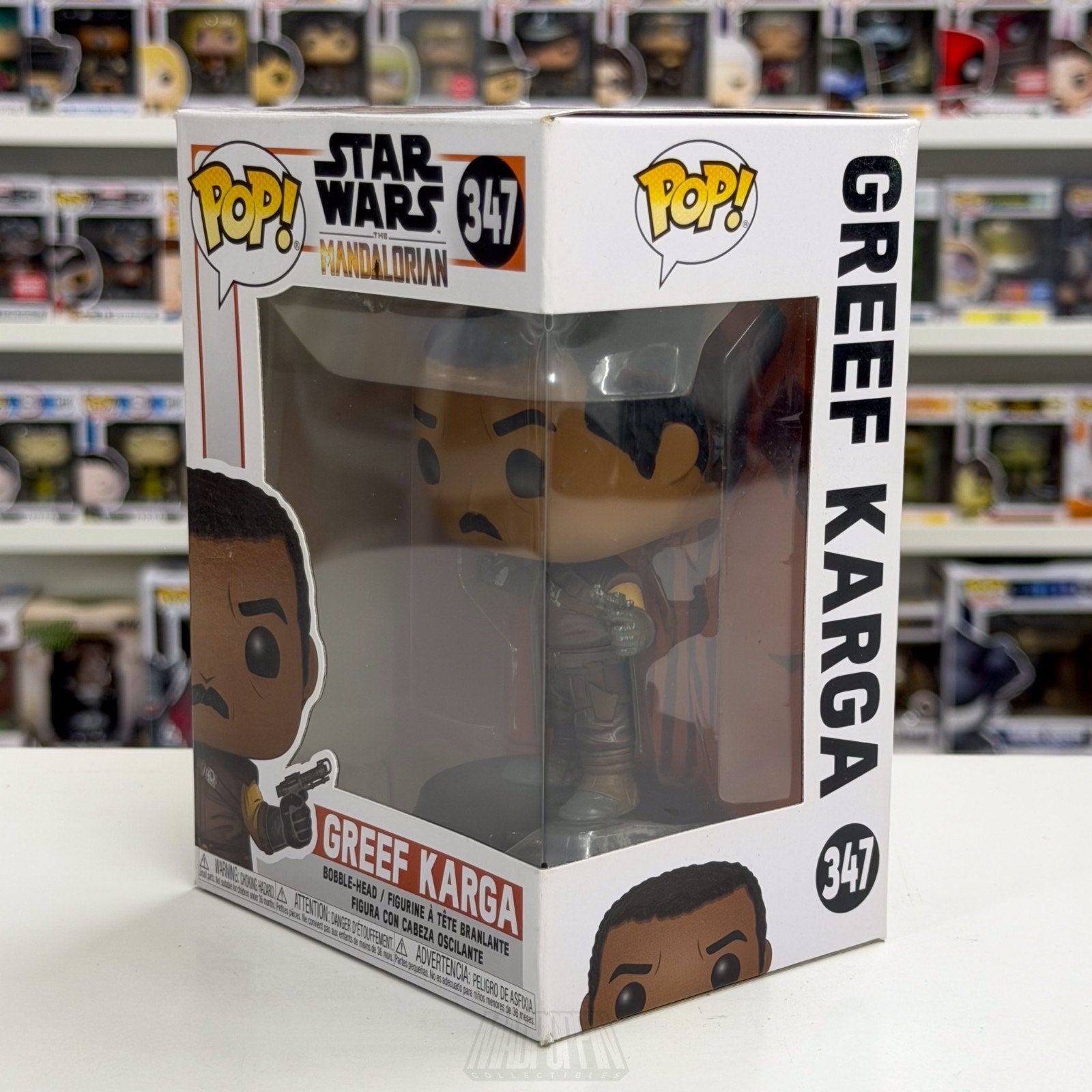 Funko Pop Star Wars Mandalorian Greef Karga 347 Bounty Hunter Toy Vinyl Figure