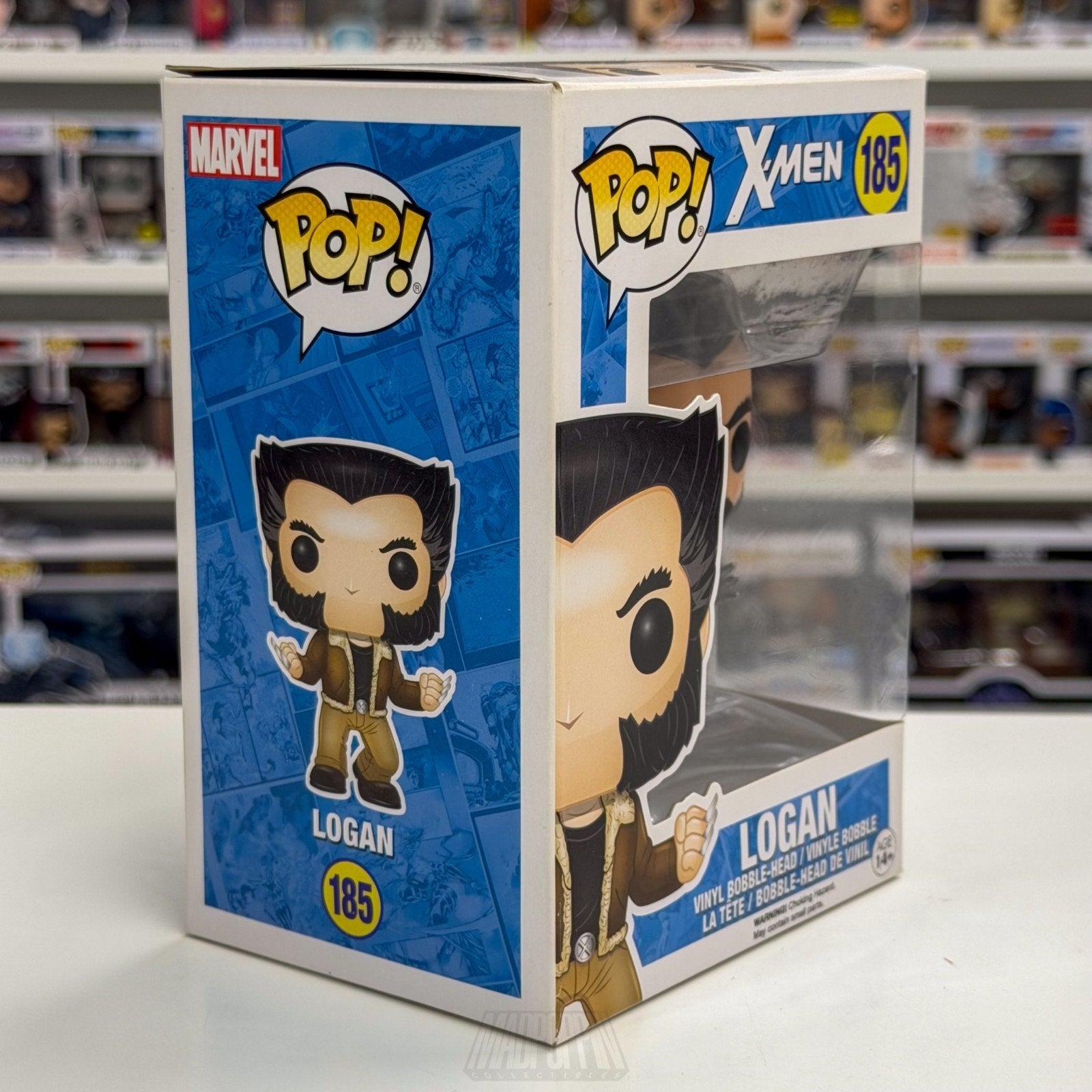 Funko Pop Marvel X-Men Logan Wolverine Jacket 185 Mutant Adamantium Vinyl Figure