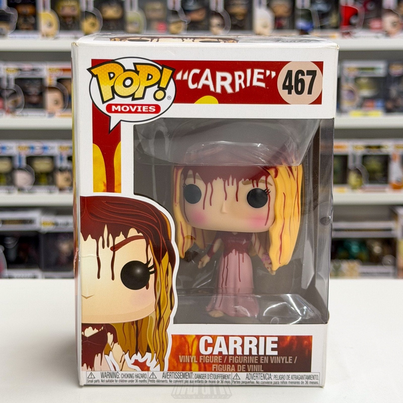 Funko Pop Movies Carrie White Bloody 467 Supernatural Horror Prom Vinyl Figure