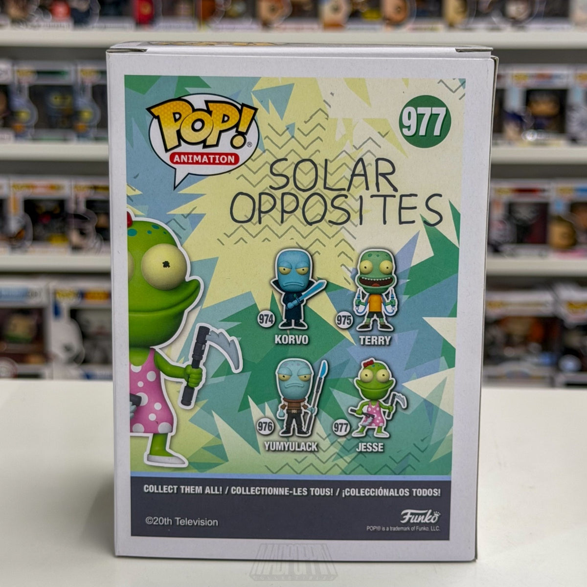 Funko Pop Animation Solar Opposites Jesse 977 TV Show Alien Family Vinyl Figure