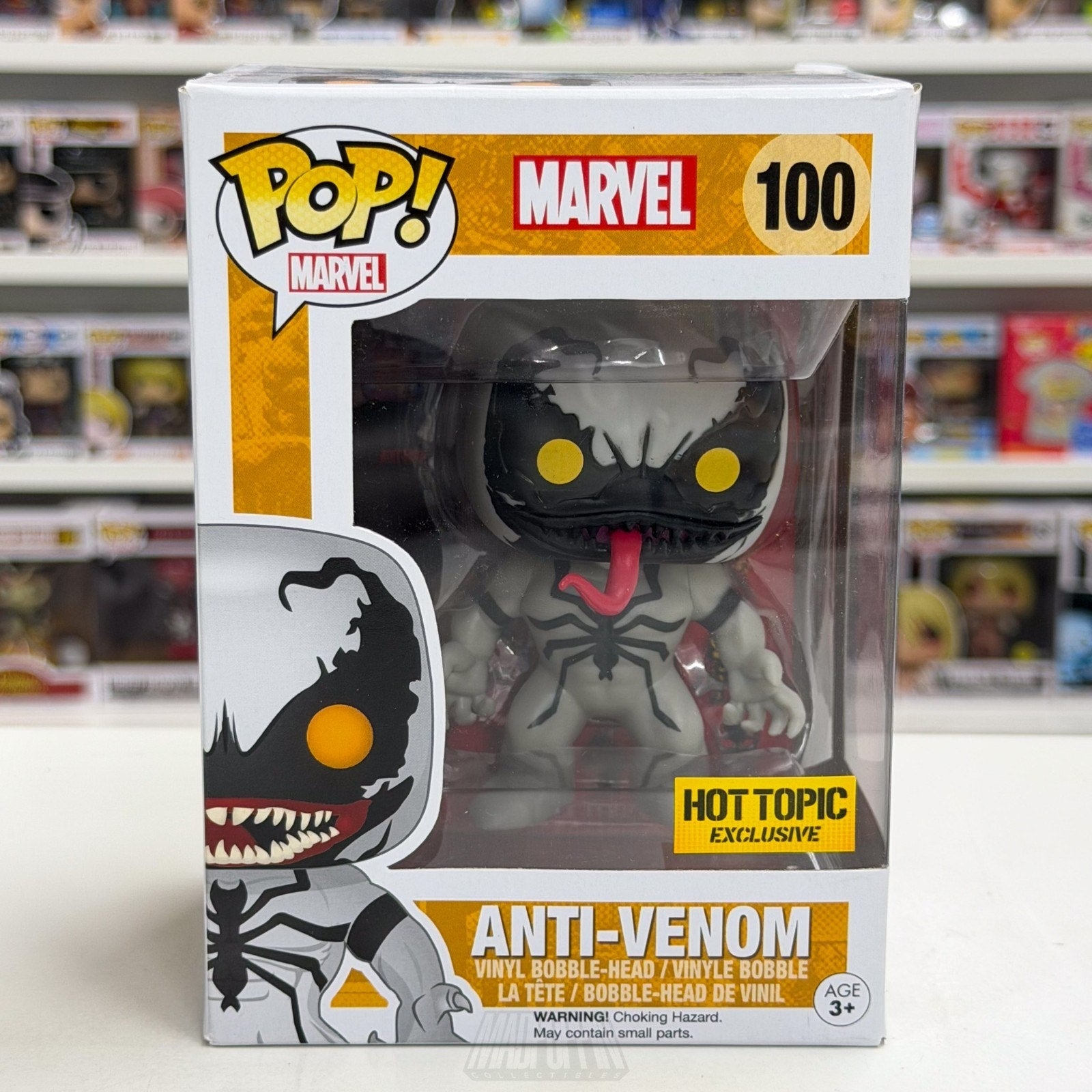 Funko Pop Marvel Anti-Venom Hot Topic Exclusive 100 Symbiote Spider Vinyl Figure