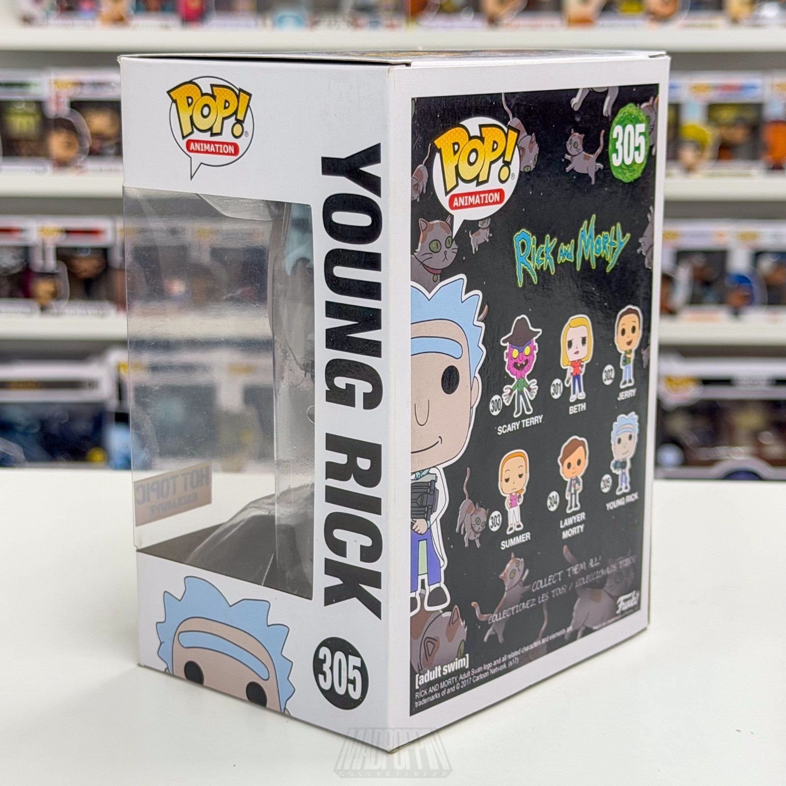 Funko Pop Animation Young Rick and Morty Hot Topic 305 Sci-Fi Sitcom Toy Figure