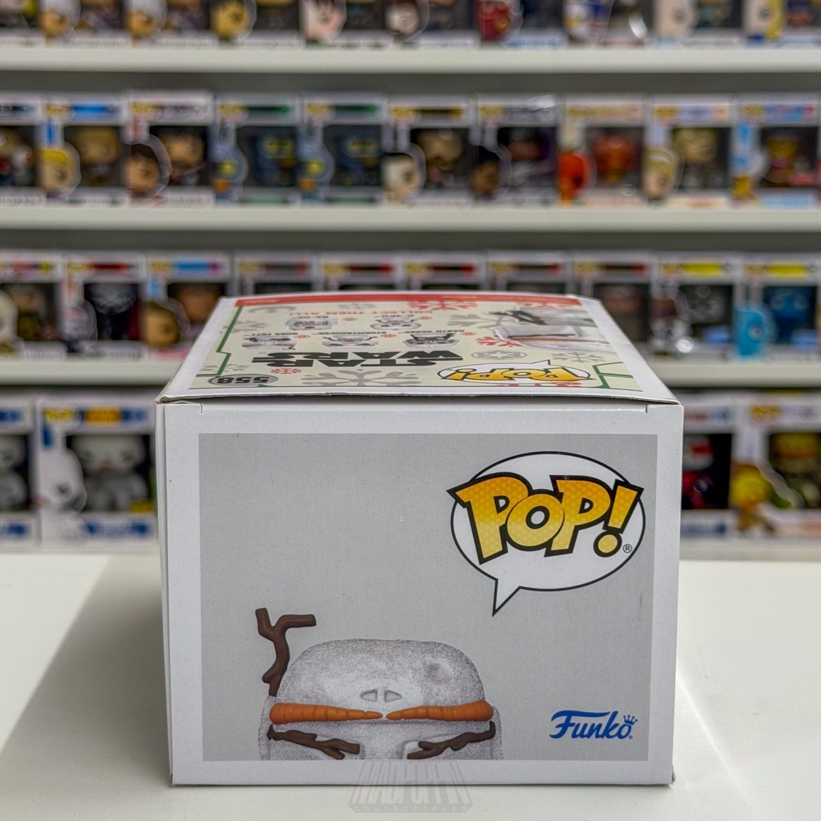 Funko Pop Star Wars Boba Fett Christmas Snowman 558 Bounty Hunter Vinyl Figure
