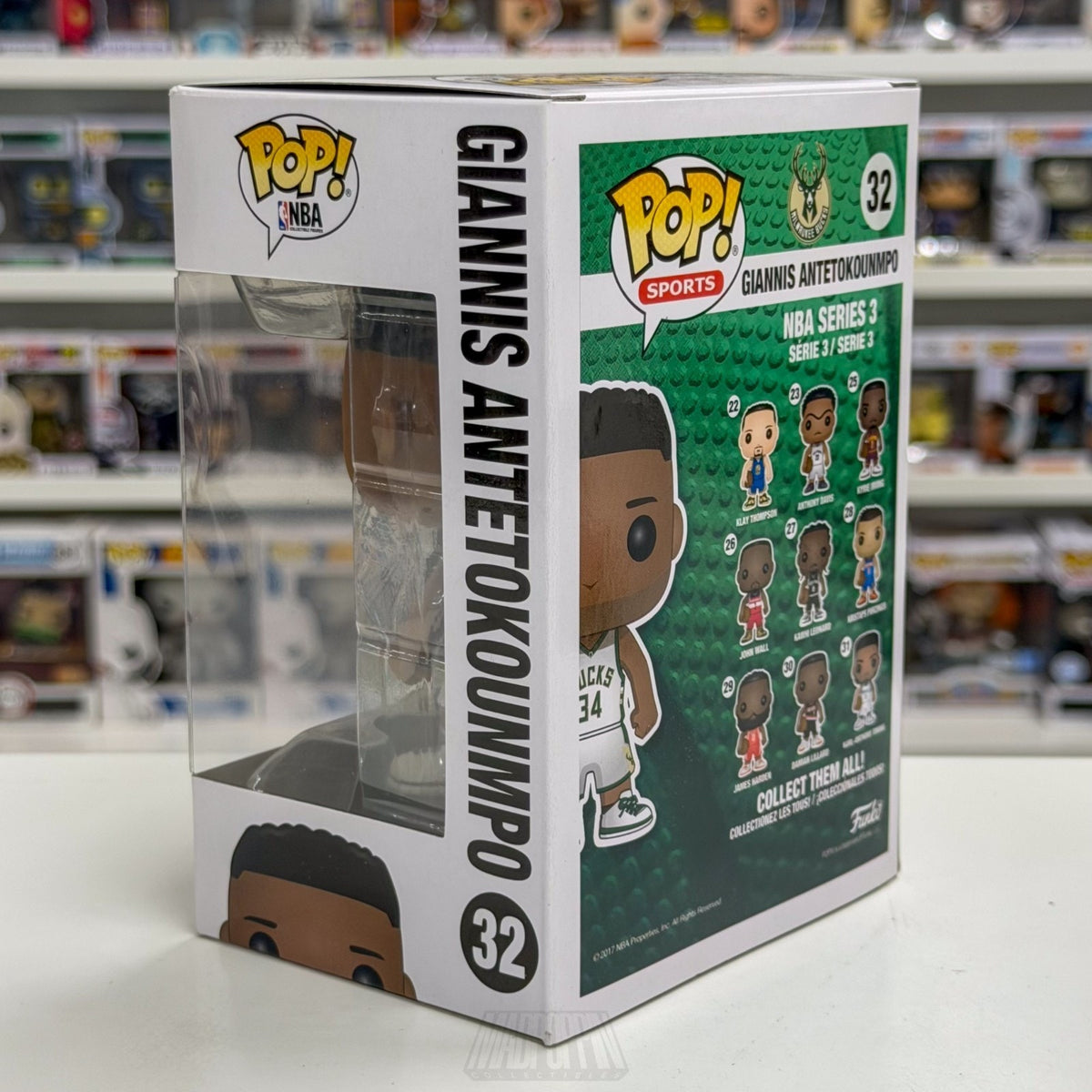 Funko Pop NBA Basketball Milwaukee Bucks Giannis Antetokounmpo 32 Vinyl Figure