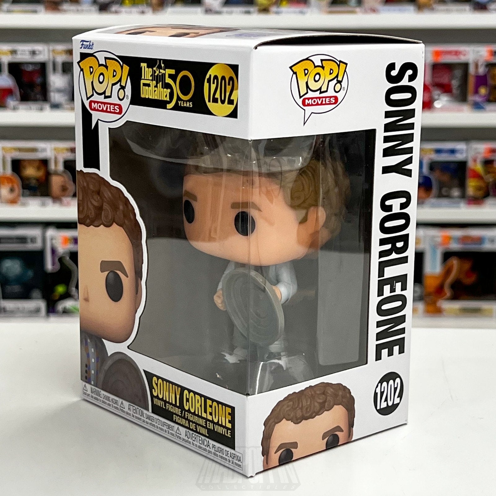 Funko Pop Movies Godfather 50 Years Sonny Corleone 1202 w/Trash Can Lid Vinyl
