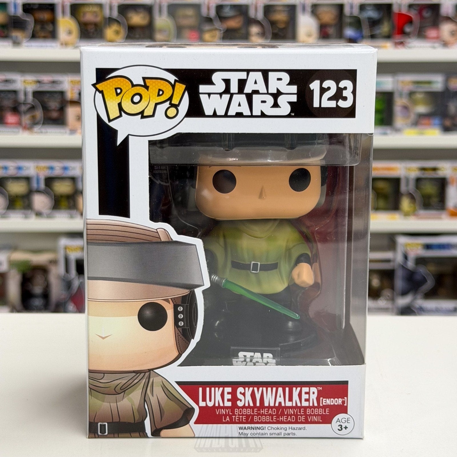 Funko Pop Star Wars Return of the Jedi Luke Skywalker Endor 123 ROTJ Toy Figure