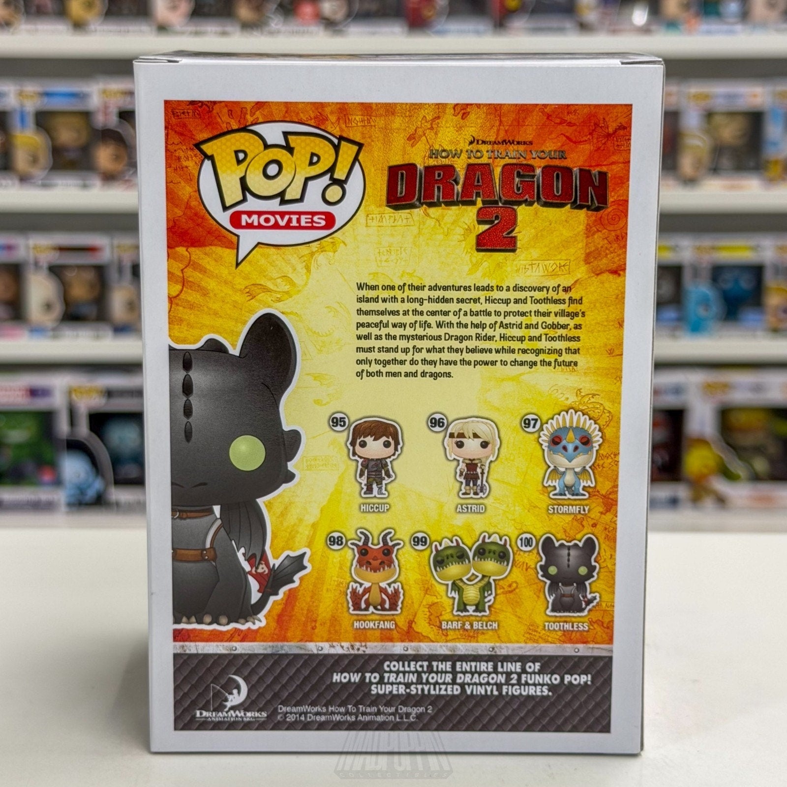 Funko Pop Movies How to Train Your Dragon 2 Toothless 100 Fantasy Vinyl Figure