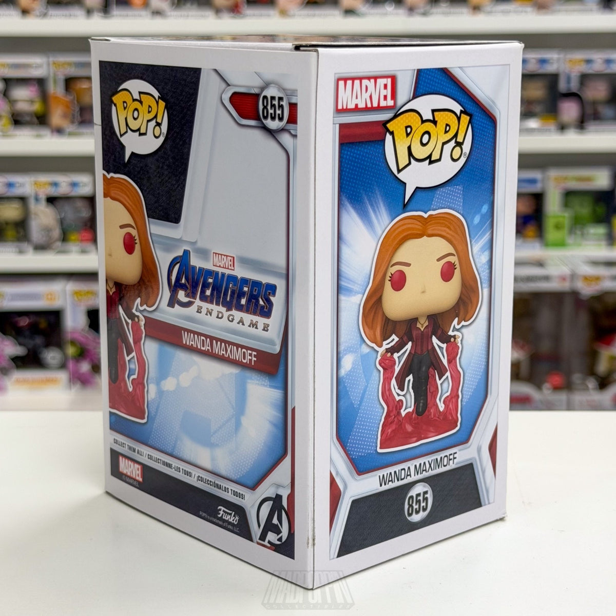Funko Pop Marvel Avengers Endgame Wanda Maximoff Glow 855 Scarlet Witch Figure