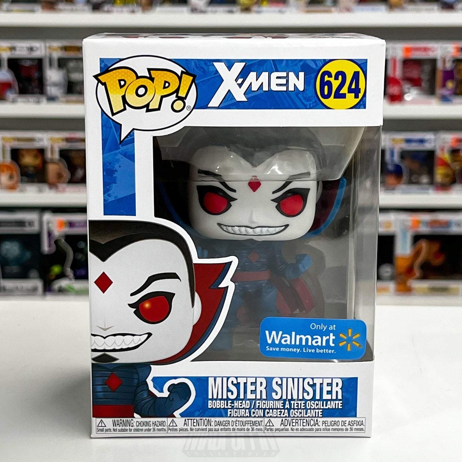 Funko Pop Marvel X-Men Mister Sinister Metallic Walmart 624 Villain Vinyl Figure