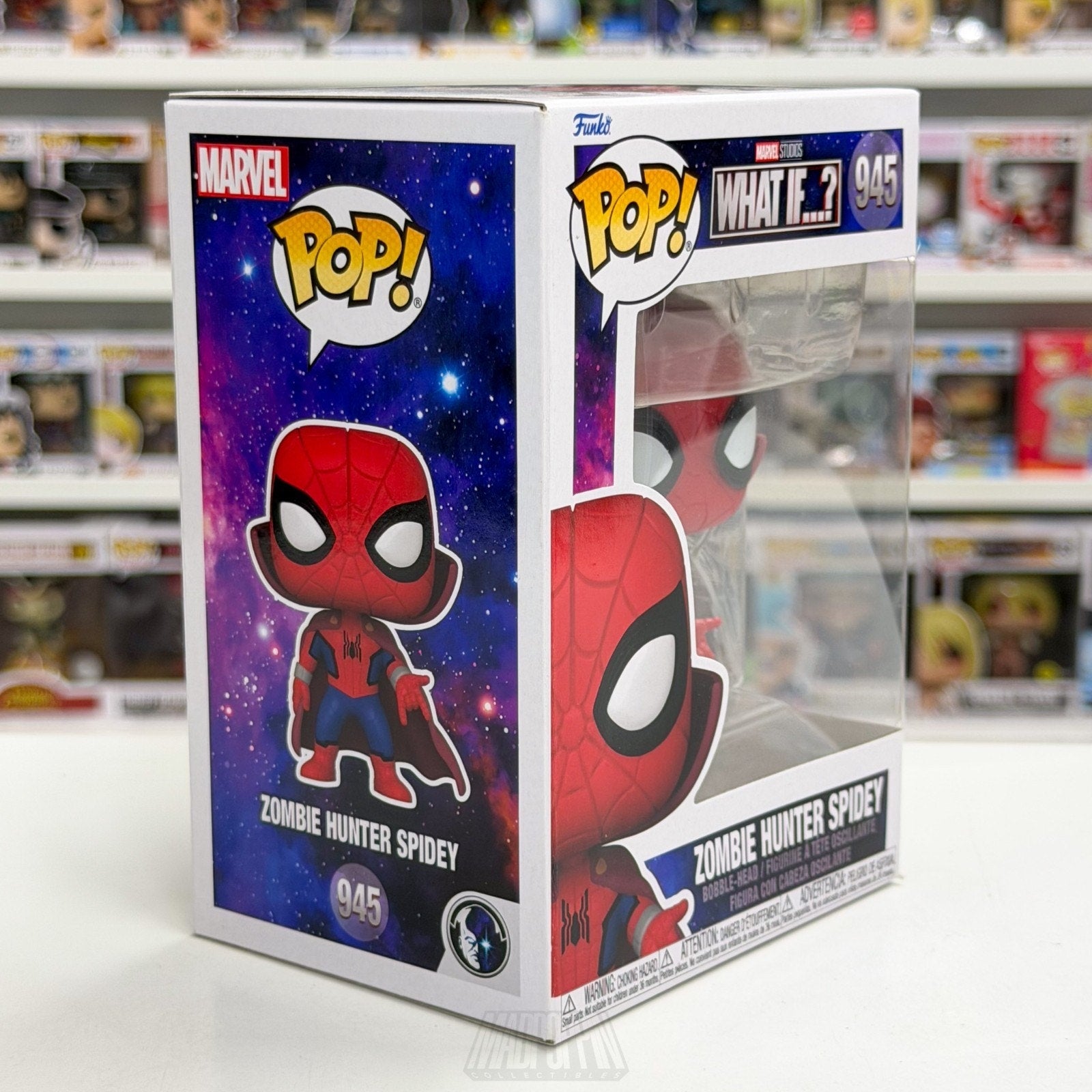 Funko Pop Marvel What If Zombie Hunter Spidey 945 MCU Spider-Man Vinyl Figure