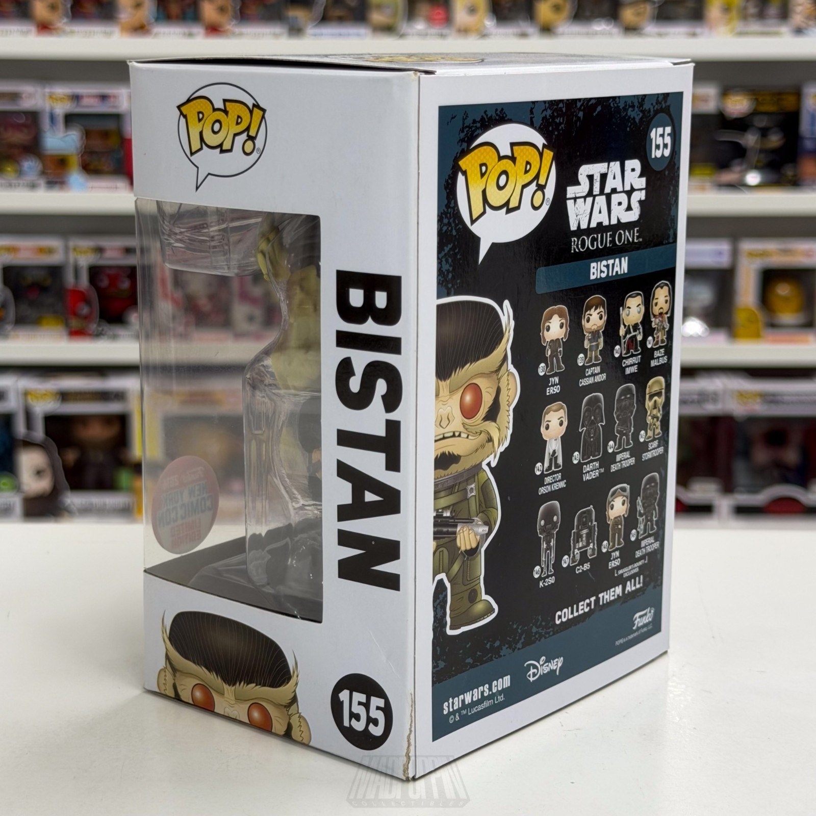 Funko Pop Star Wars Rogue One Bistan NYCC New York Comic Con 155 Vinyl Figure