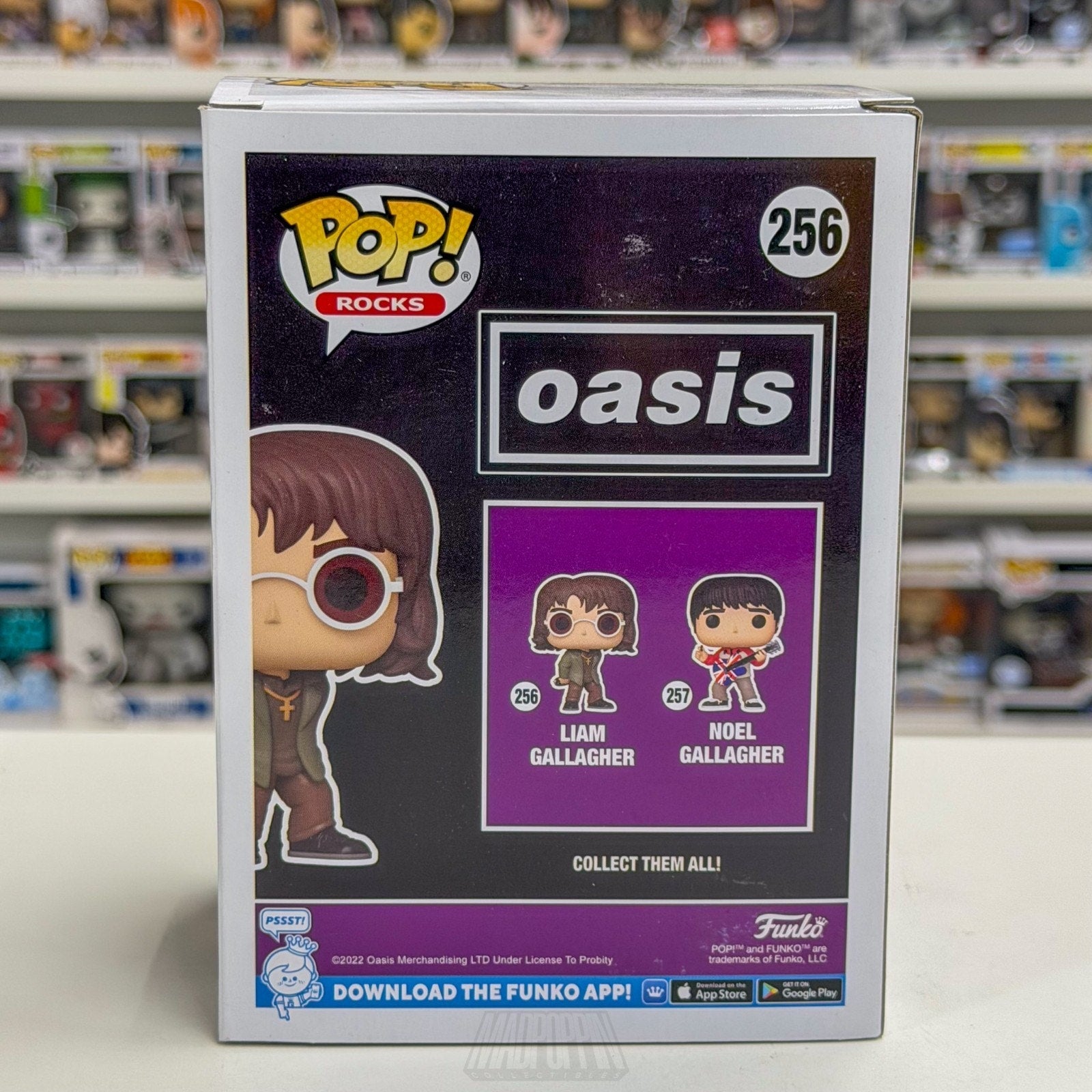 Funko Pop Rocks Oasis Liam Gallagher 256 British English Band Toy Viny