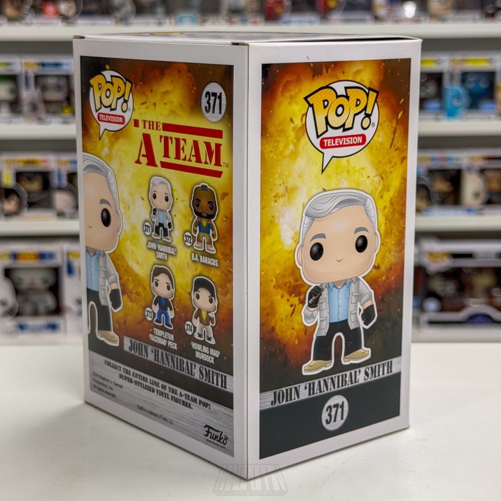 Funko Pop TV A-Team John Hannibal Smith 371 Mercenaries Action Show Vinyl Figure