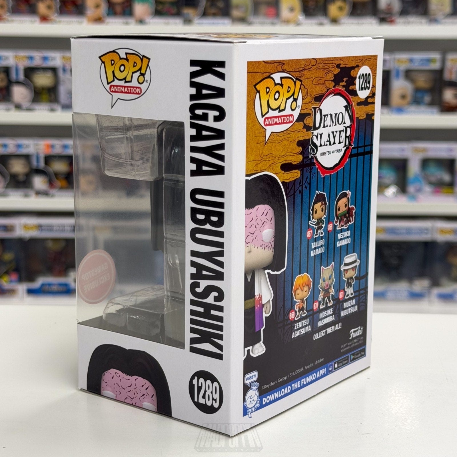Funko Pop Anime Demon Slayer Kagaya Ubuyashiki GameStop 1289 Manga Vinyl Figure