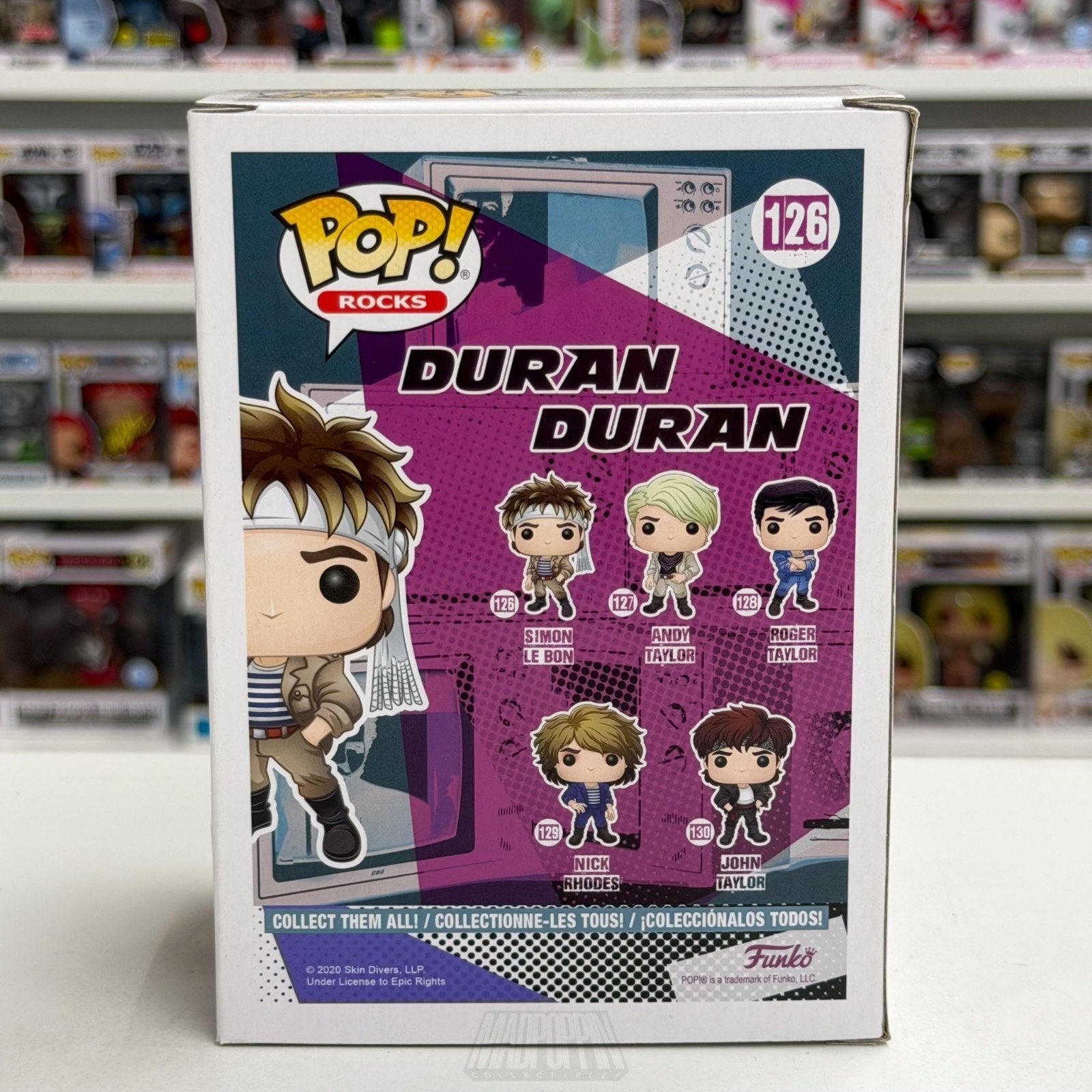 Funko Pop Rocks Duran Duran Simon Le Bon 126 Music English New Wave Vinyl Figure
