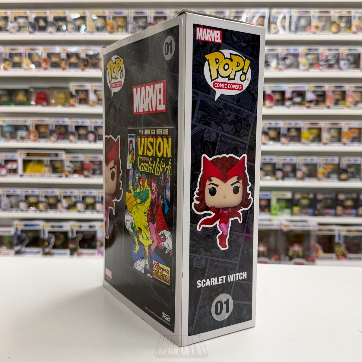 Funko Pop Marvel Comic Covers Scarlet Witch Target 01 Wanda Vision Vinyl Figure