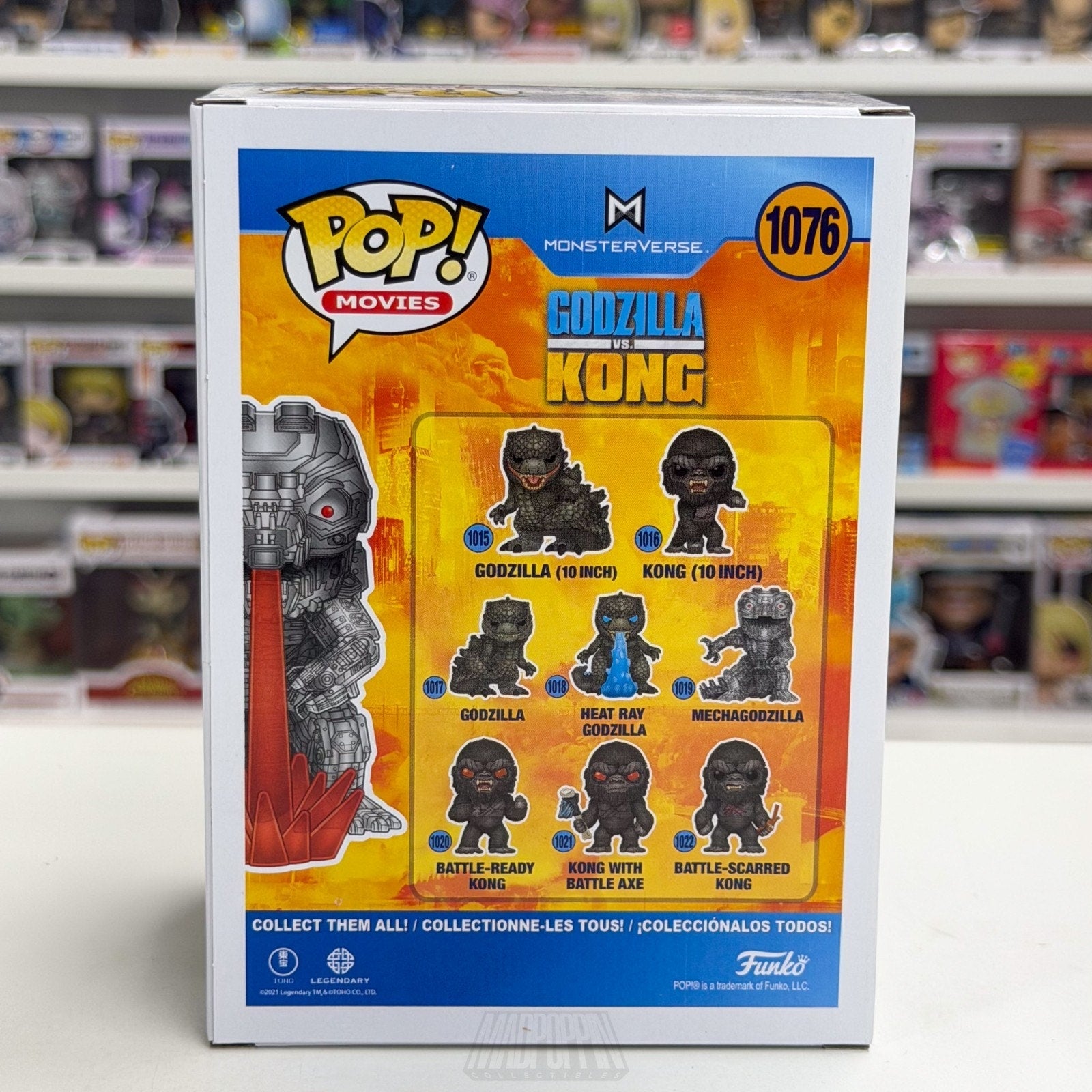 Funko Pop Movies Godzilla vs Kong Mechagodzilla Glow 1076 Kaiju Toy Vinyl Figure