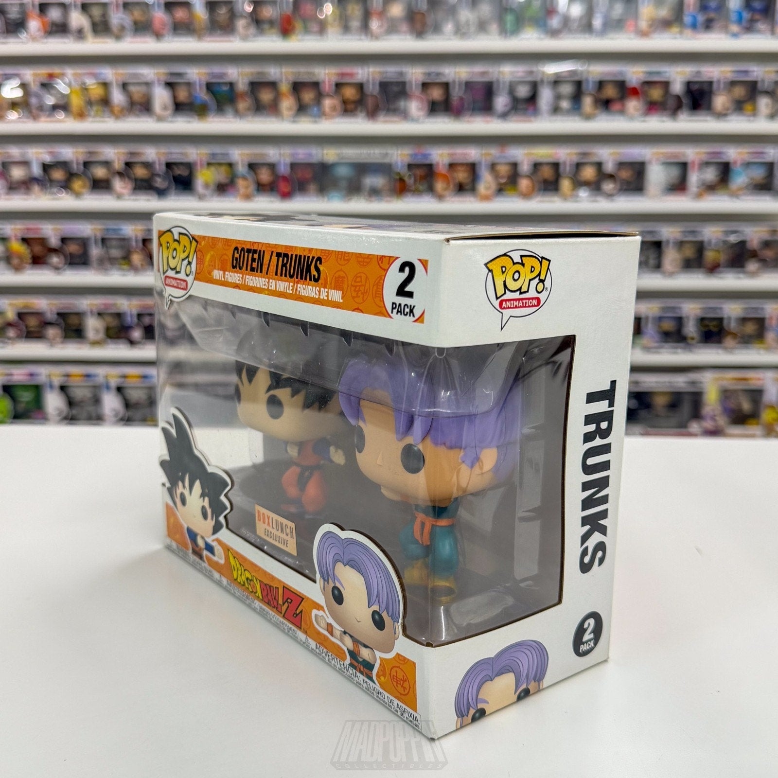 Funko Pop Anime Dragon Ball Z Goten Trunks BoxLunch 2 Pack Manga Vinyl Figure