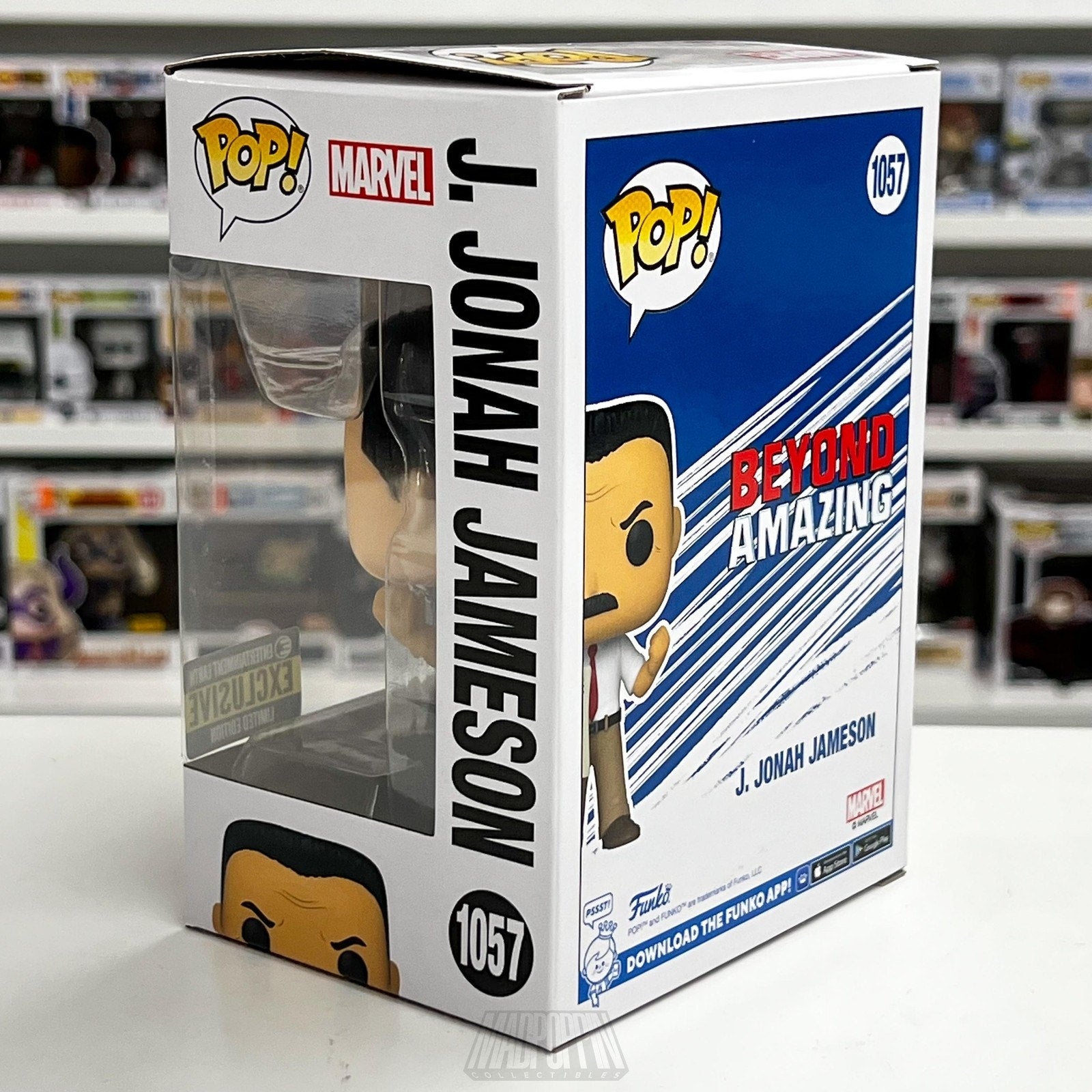 Funko Pop Marvel J Jonah Jameson Entertainment Earth 1057 Spider-Man Toy Figure