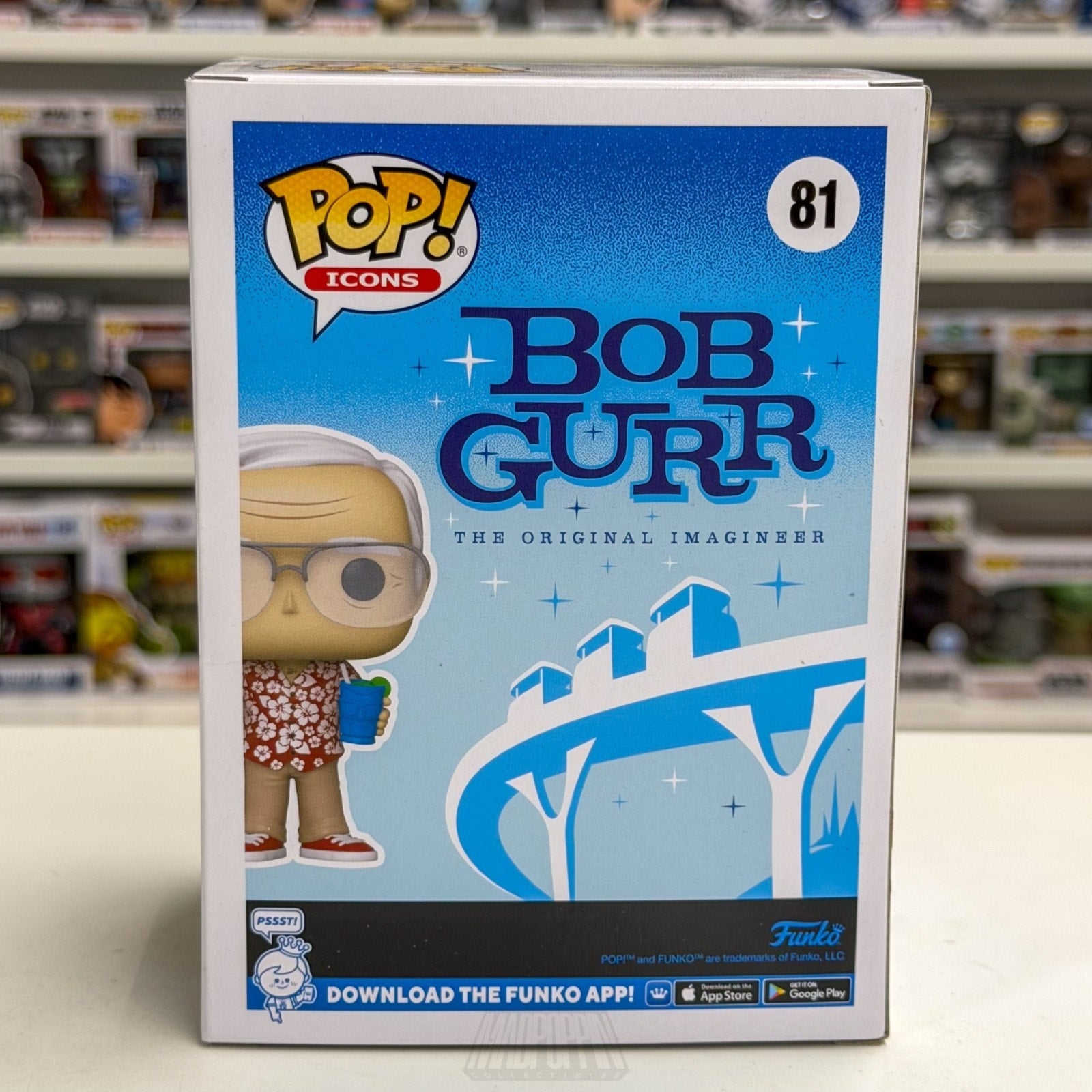 Funko Pop Disney Icons Bob Gurr Original Imagineer D23 Exclusive 81 Vinyl Figure