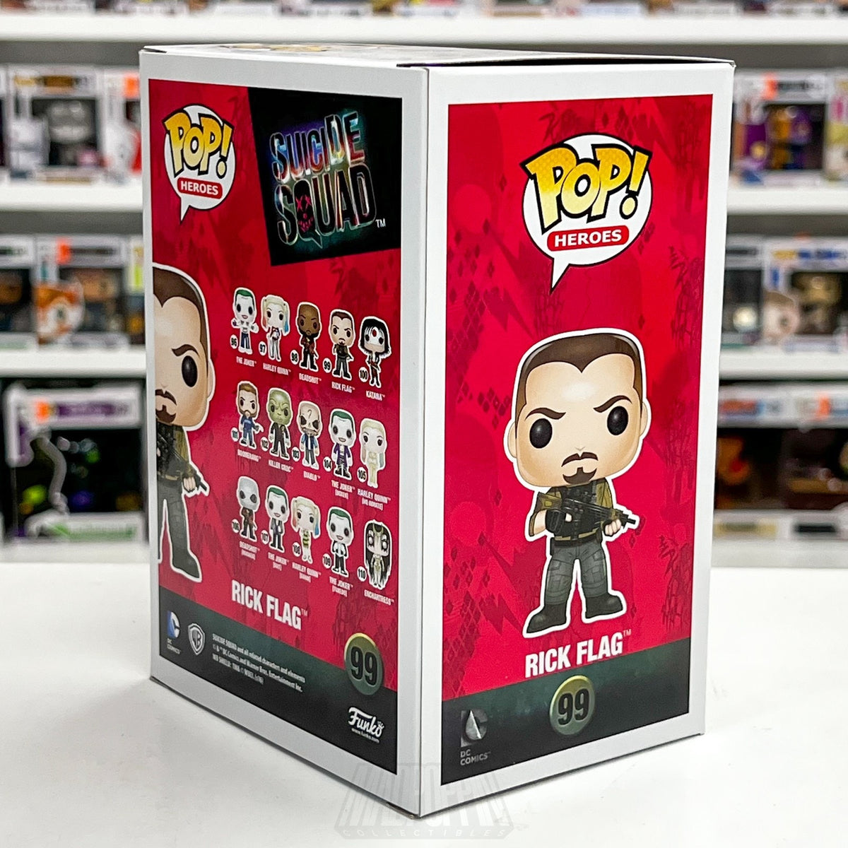 Funko Pop Heroes Suicide Squad Rick Flag 99 DC Comics Movie Vinyl Figure Brave