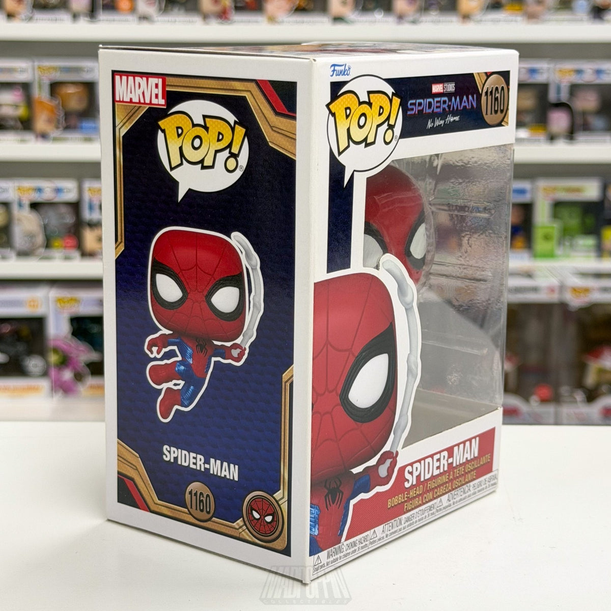 Funko Pop Marvel No Way Home Spider-Man Finale Suit Metallic 1160 Vinyl Figure
