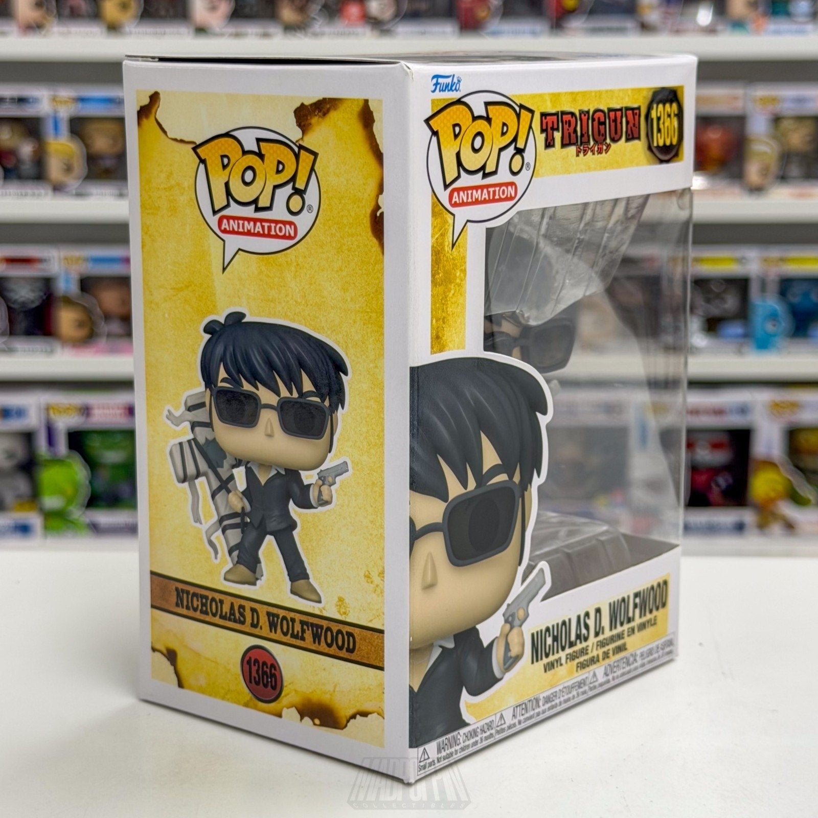 Funko Pop Anime Trigun Nicholas D Wolfwood 1366 Japanese Manga Toy Vinyl Figure