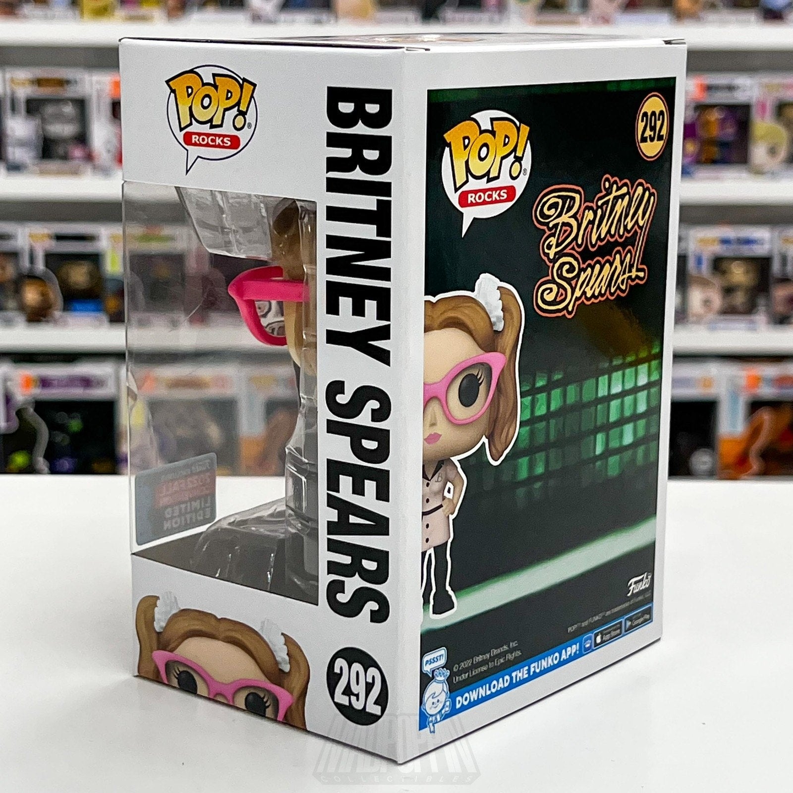Funko Pop Rocks Britney Spears 292 Fall 2022 Convention Limited Edition Vinyl
