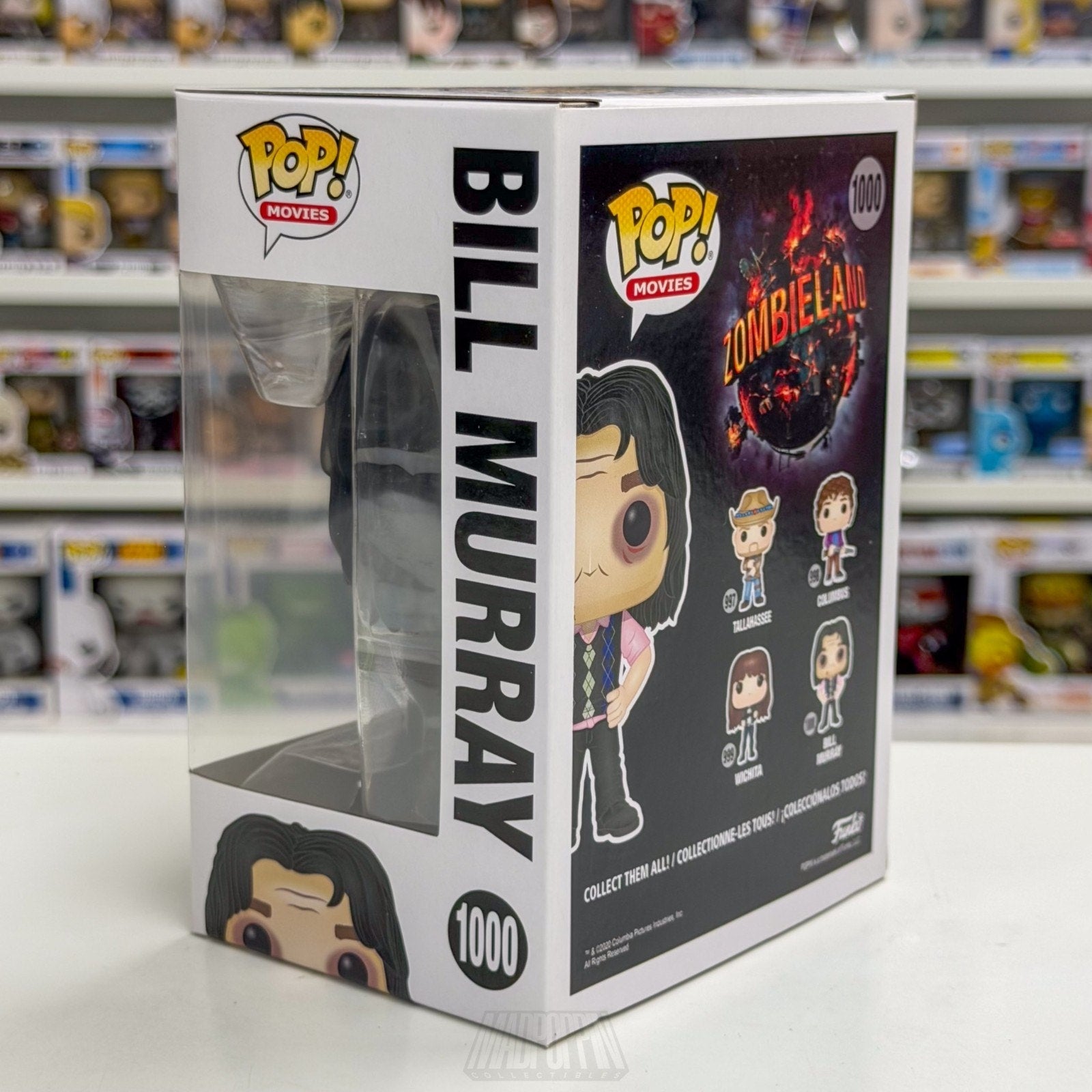 Funko Pop Movies Zombieland Bill Murray 1000 Apocalypse Horror Comedy Toy Figure