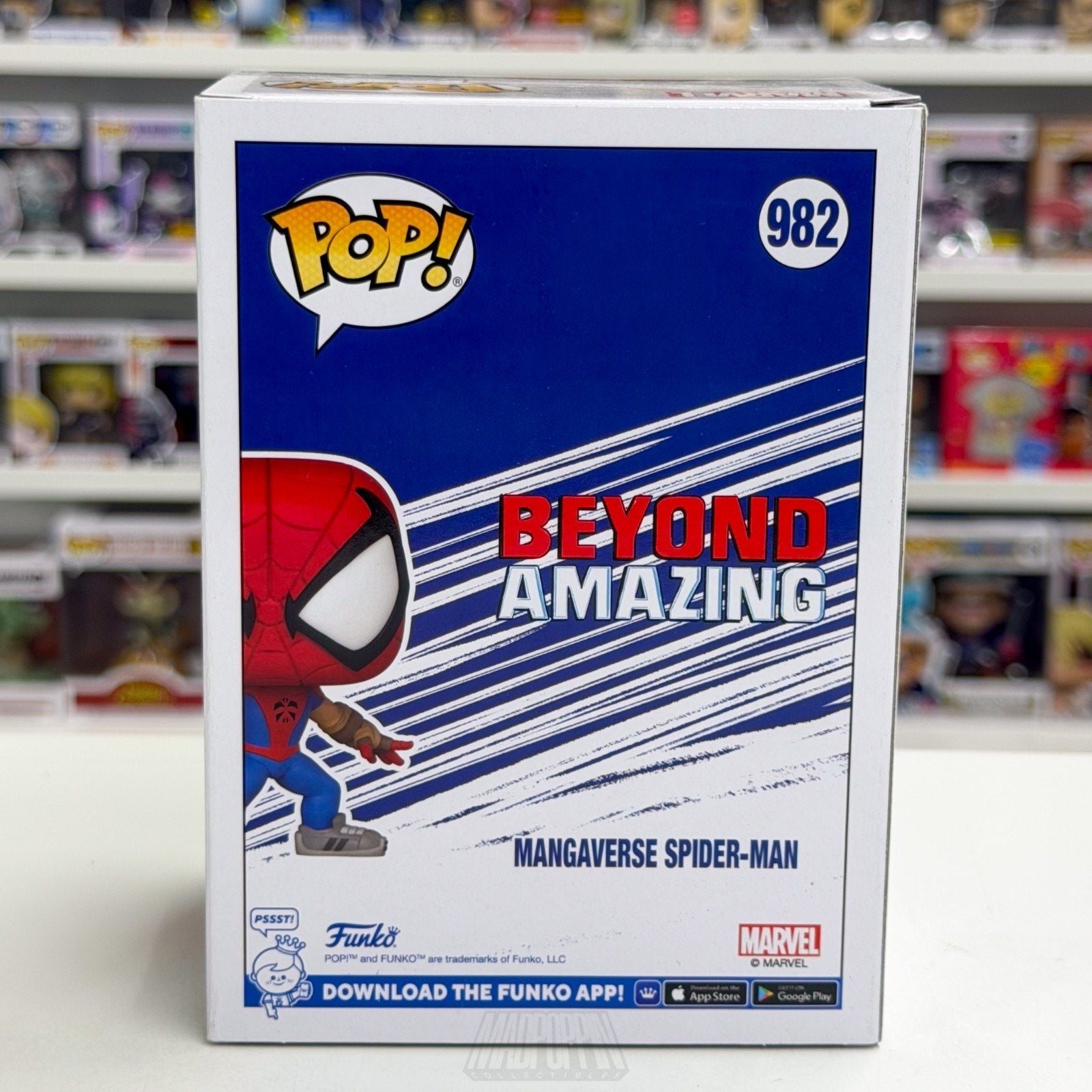 Funko Pop Marvel Mangaverse Spider-Man Amazon 982 Beyond Amazing Vinyl Figure