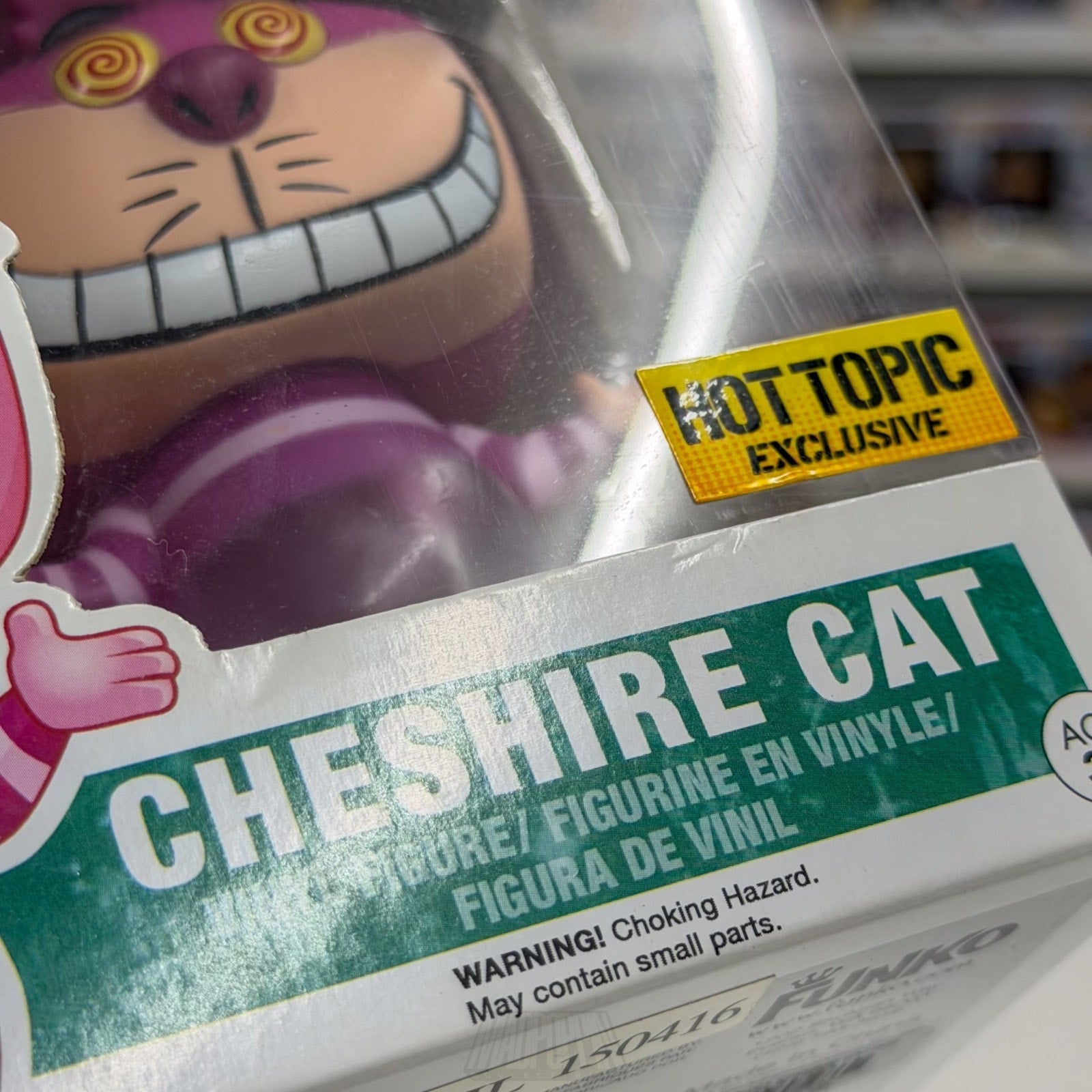 Funko Pop Disney Alice in Wonderland Cheshire Cat Fading Hot Topic 35 Toy Figure