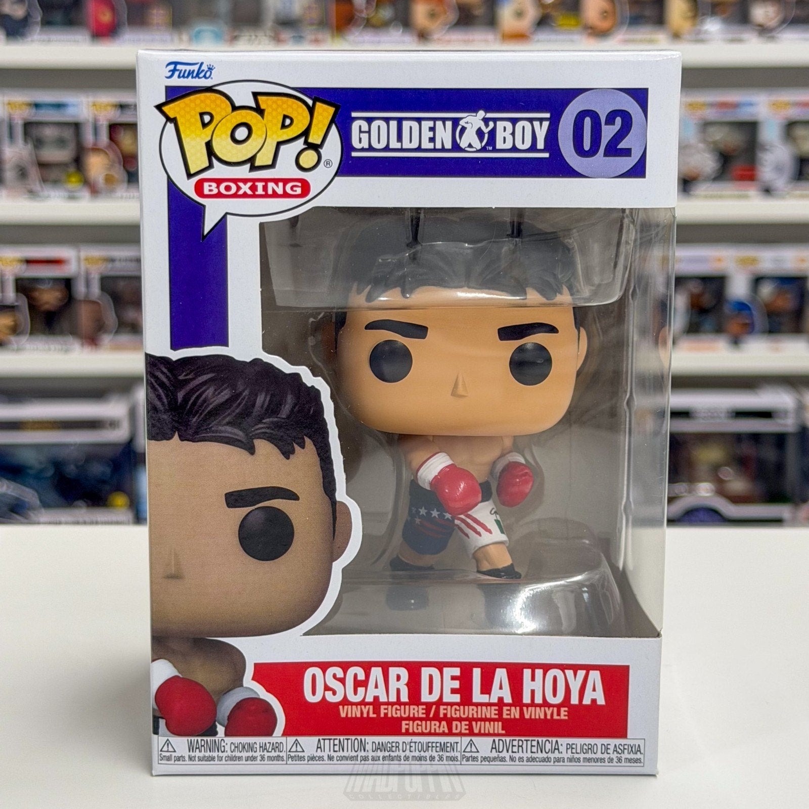 Funko Pop Boxing Golden Boy Oscar De La Hoya 02 Champion Toy Vinyl Figure