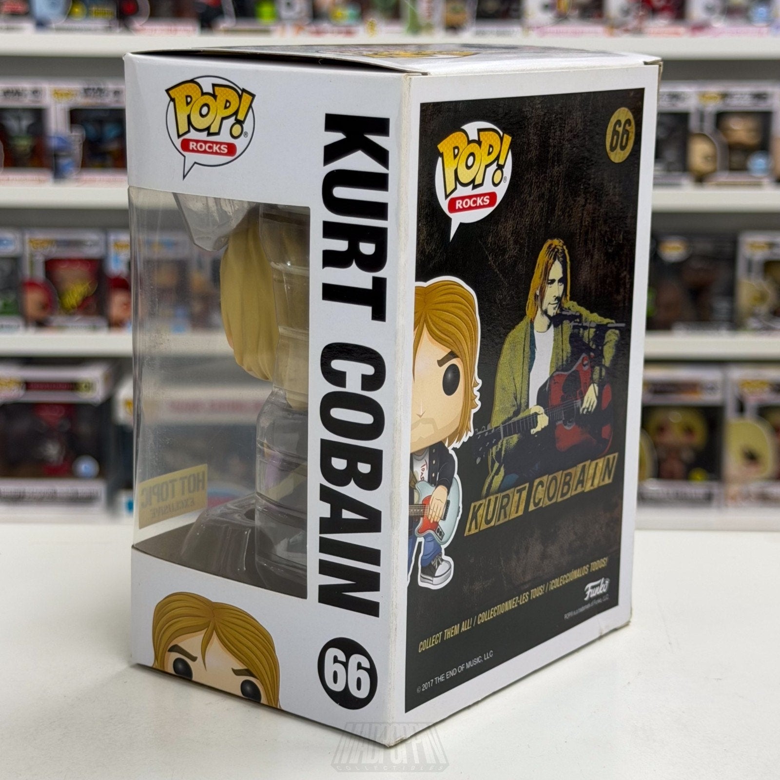 Funko Pop Rocks Nirvana Kurt Cobain Black Sweater Hot Topic 66 Music Toy Figure