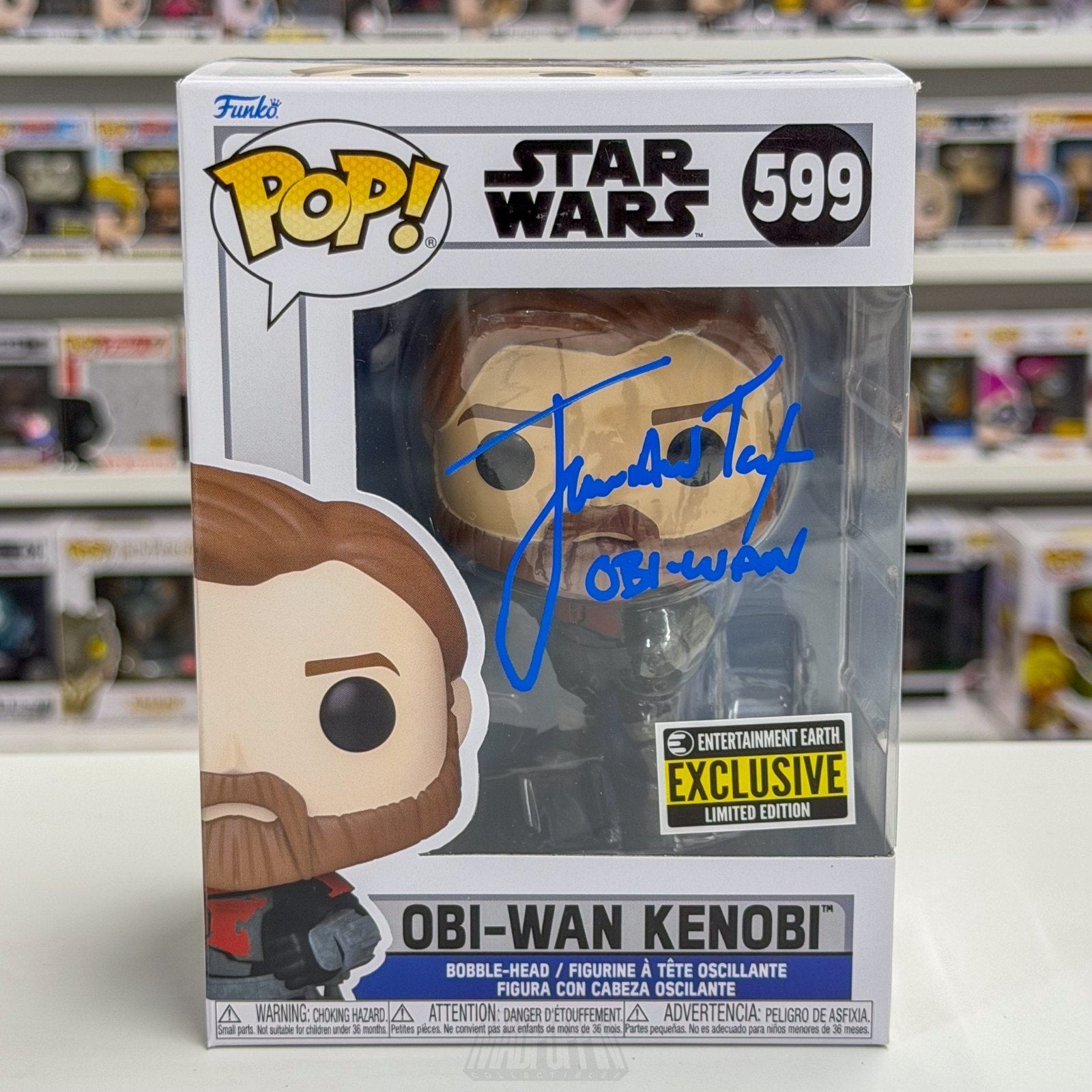 Funko Pop Star Wars Obi-Wan Kenobi Signed James Taylor 599 JSA Toy Vinyl Figure