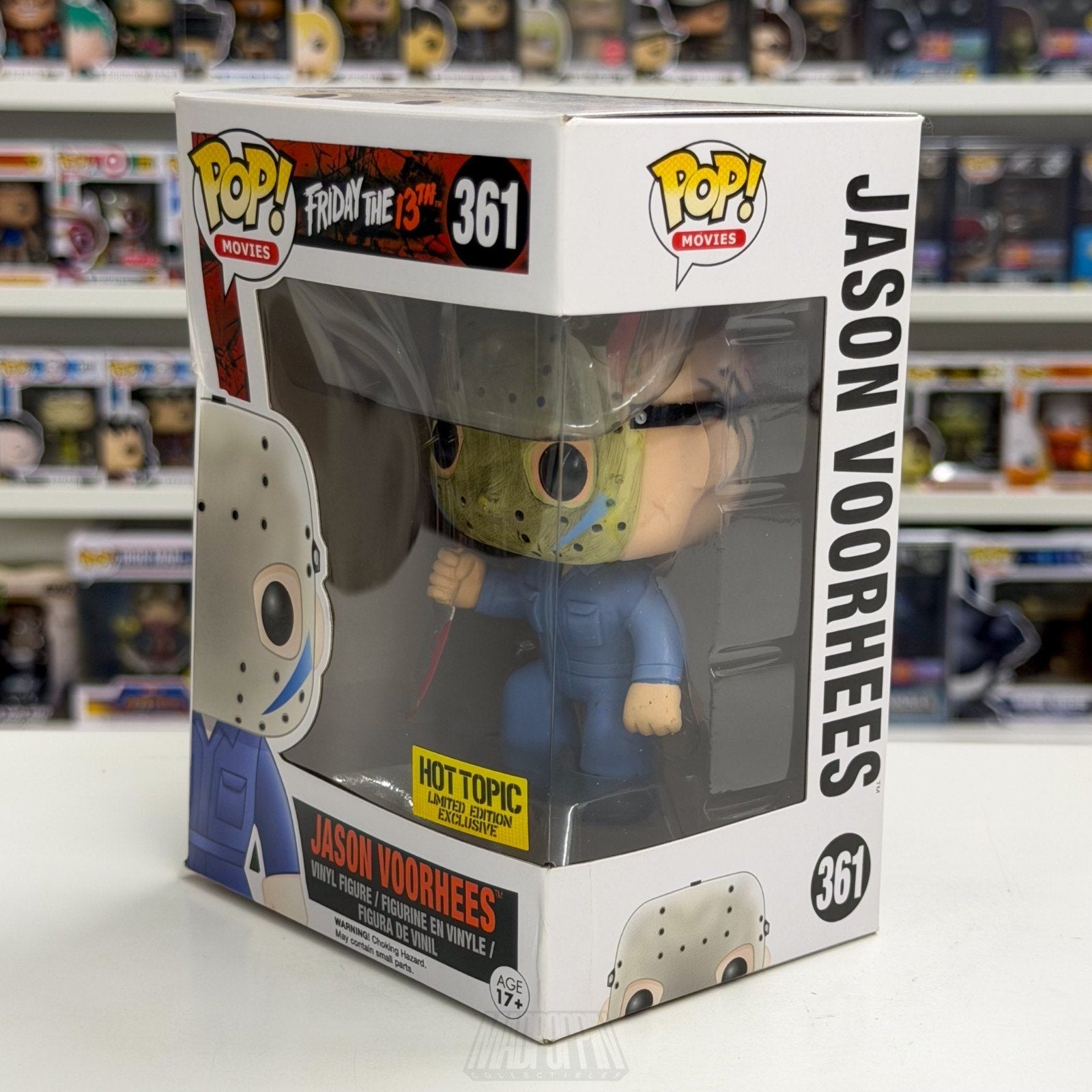 Funko Pop Movies Friday 13th Jason Voorhees Part 5 Blue Hot Topic 361 Toy Figure