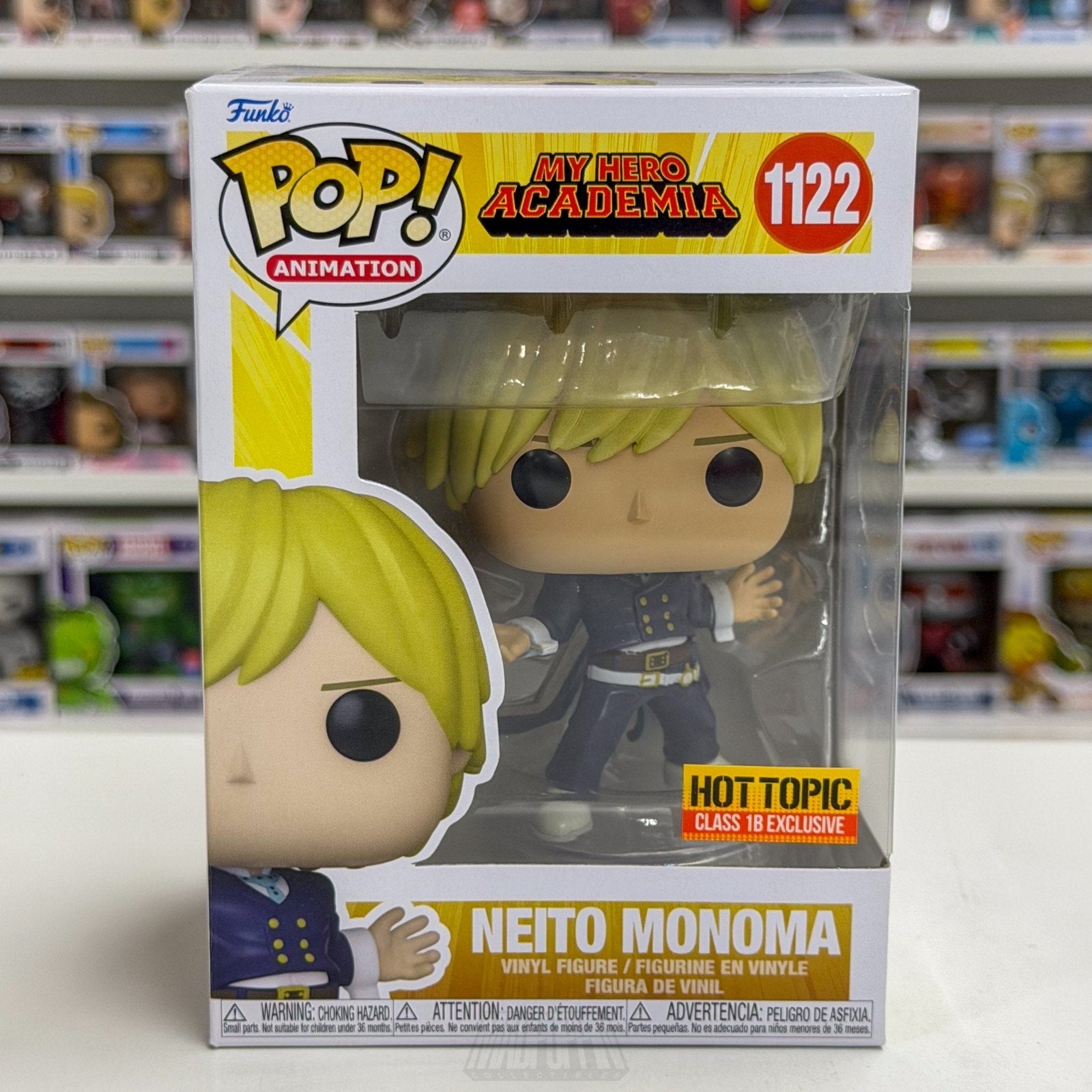Funko Pop Anime My Hero Academia Neito Monoma Hot Topic 1122 Manga Vinyl Figure