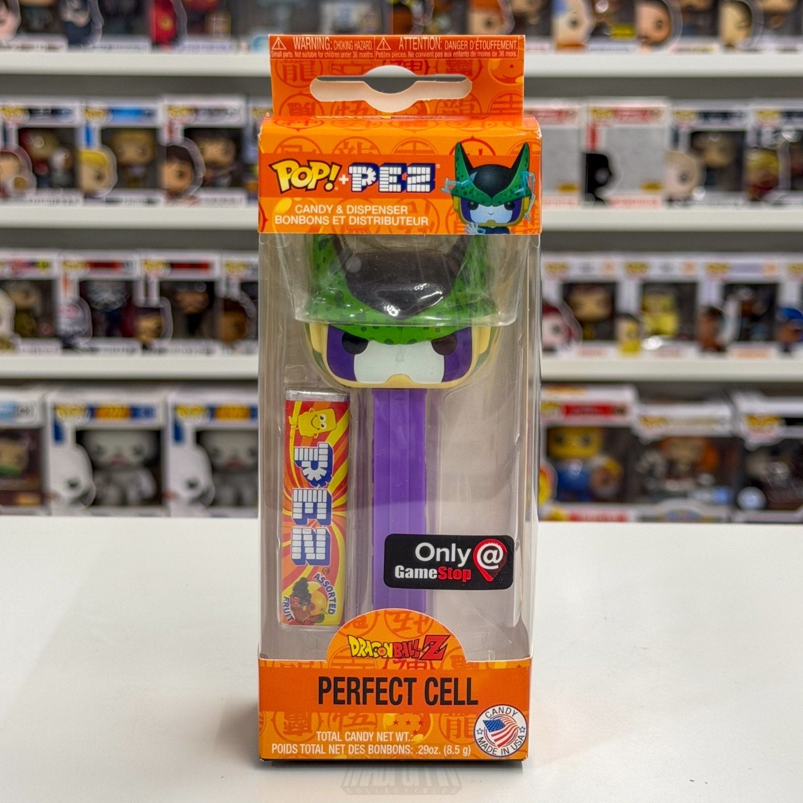 Funko Pop Pez Anime Dragon Ball Z Perfect Cell GameStop Candy Retro Vinyl Figure