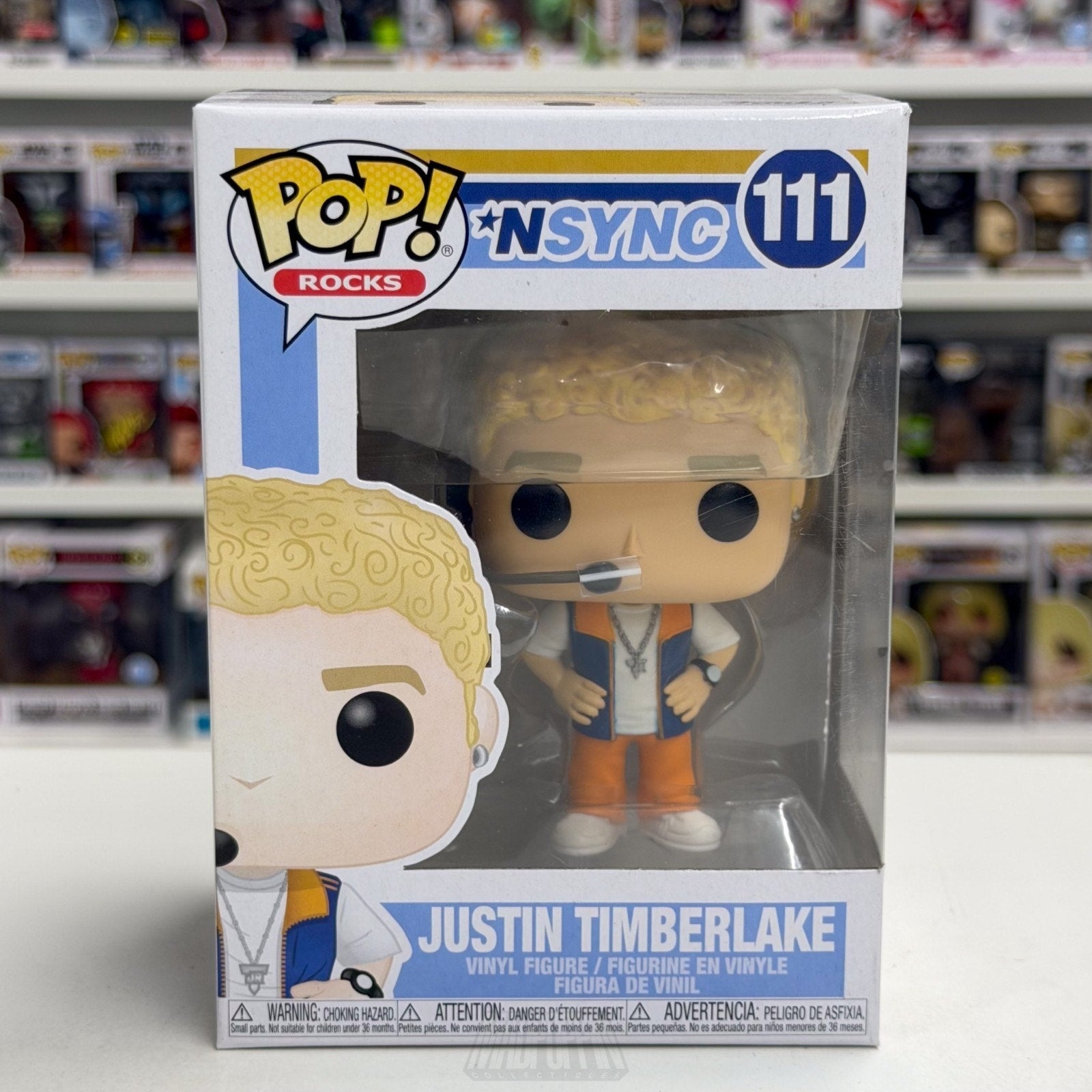 Funko Pop Rocks NSYNC Justin Timberlake JT 111 Boy Band Singer Toy Vinyl Figure