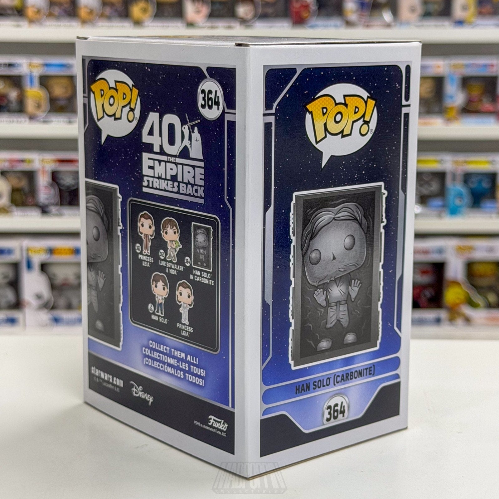 Funko Pop Star Wars Empire Strikes Back Han Solo Carbonite 364 Toy Vinyl Figure