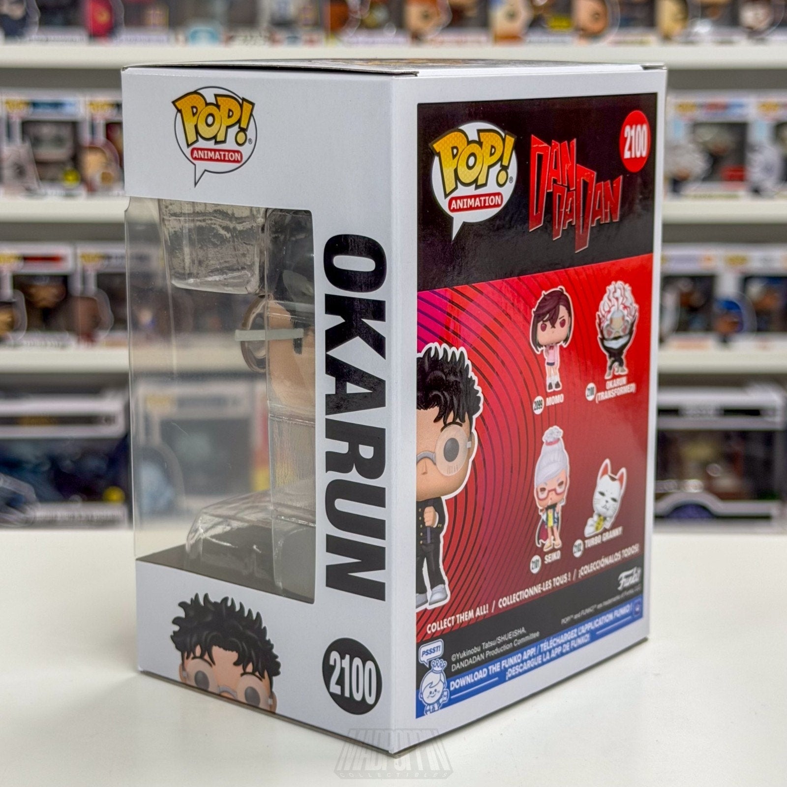 Funko Pop Anime Dandadan Okarun Chase 2100 Japanese Manga Supernatural Figure