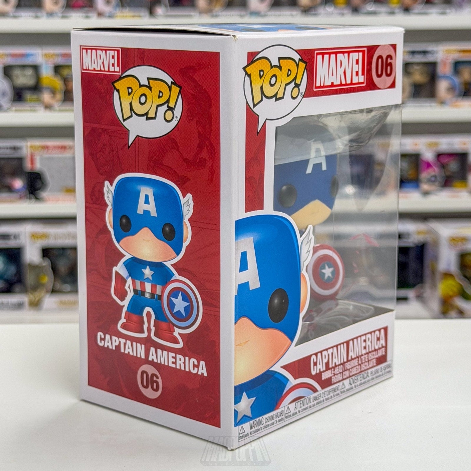 Funko Pop Marvel Captain America 06 Steve Rogers Super Soldier Toy Vinyl Figure
