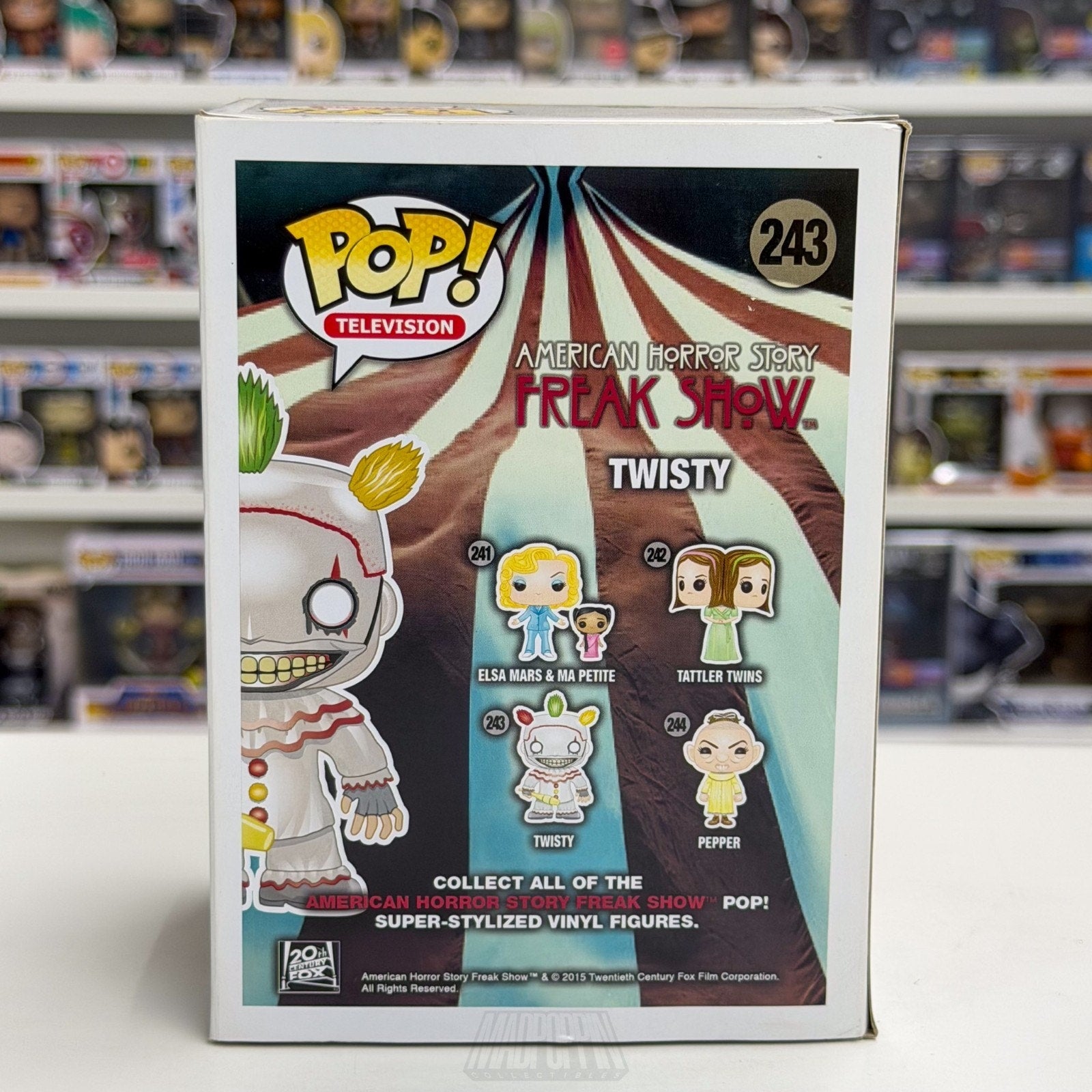 Funko Pop TV American Horror Story Freak Show Twisty 243 AHS Clown Vinyl Figure